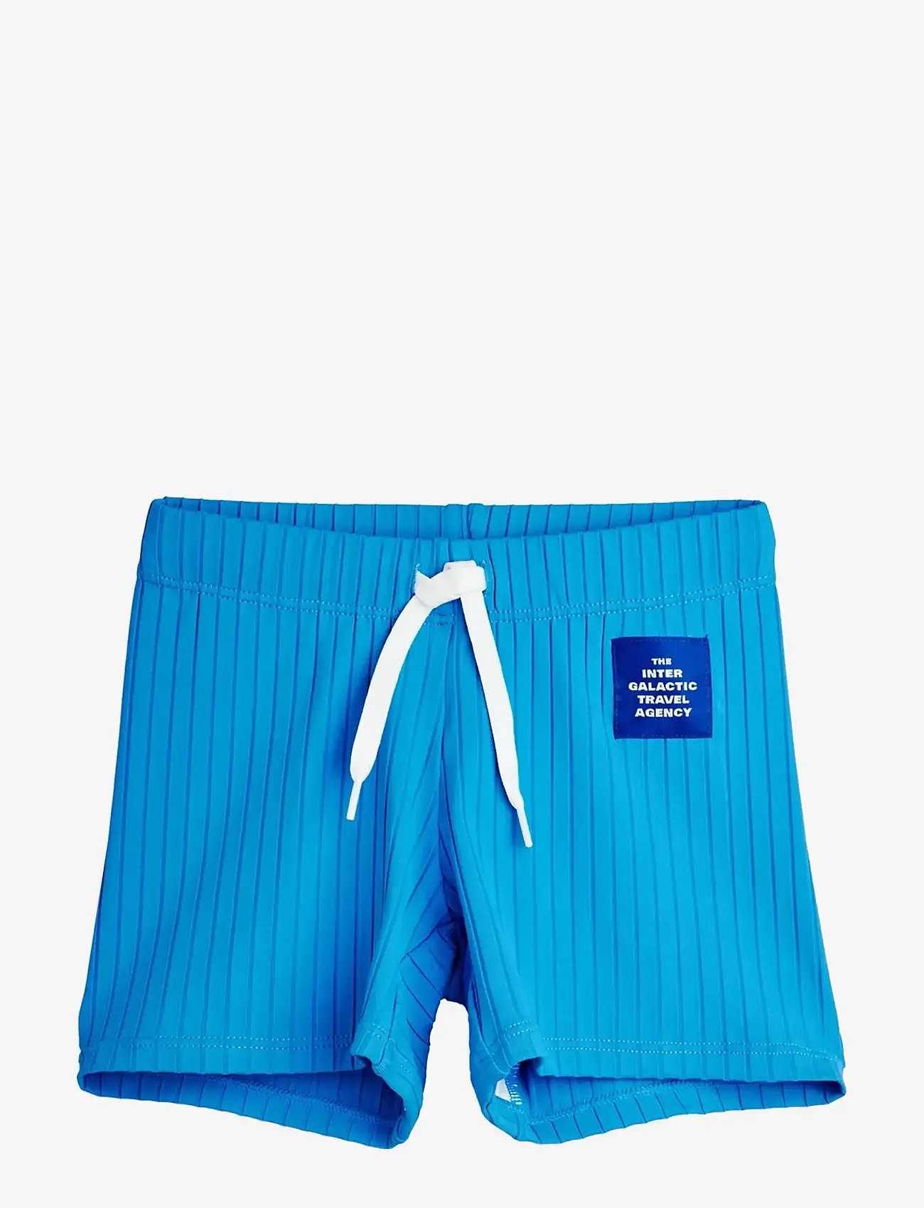 Mini Rodini - Travel agency patch swim pants - badehosen - blue - 0