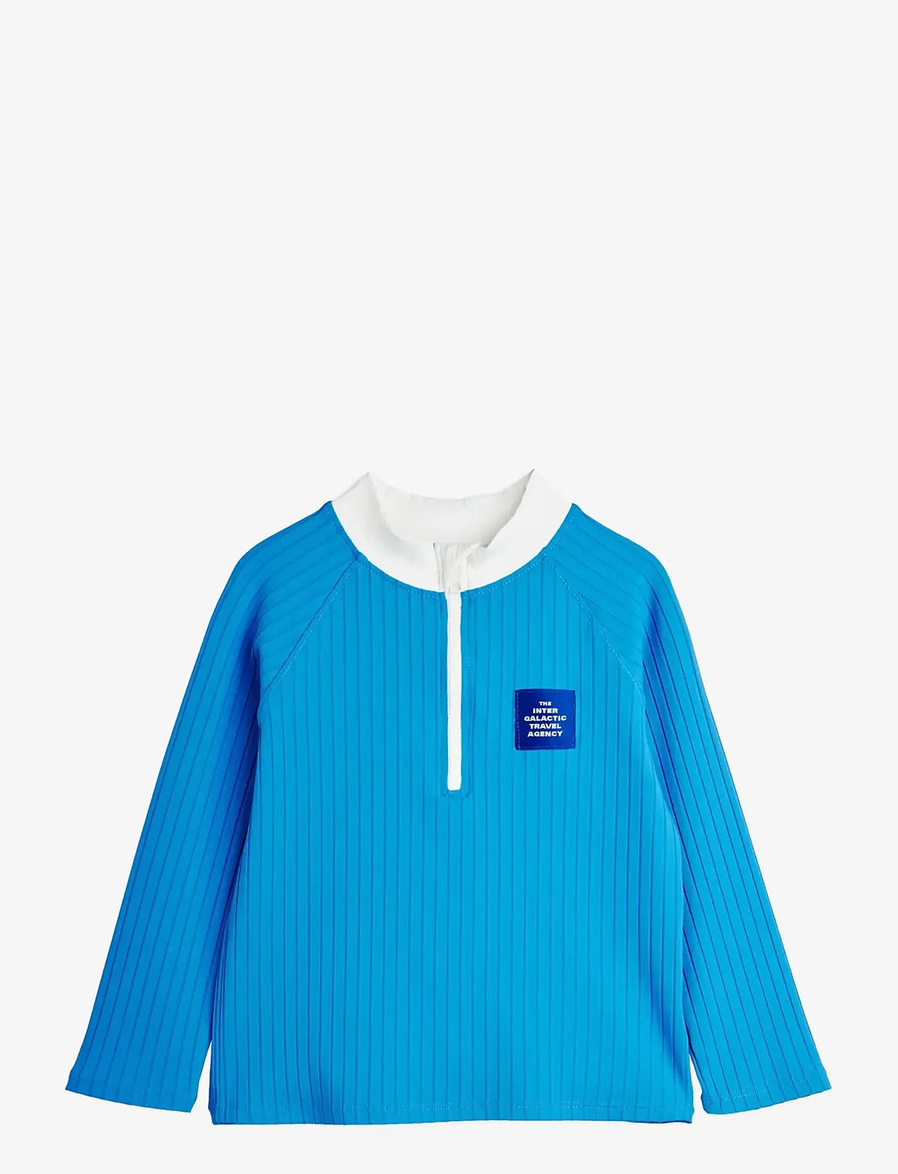 Mini Rodini - Travel agency patch ls uv top - badeoverdele - blue - 0