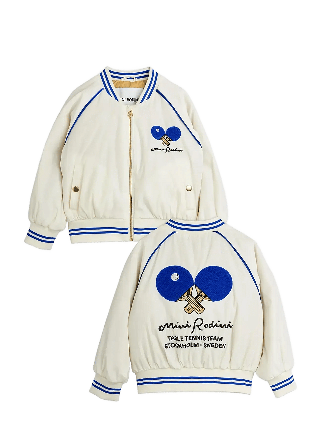 Table tennis team baseball jacket