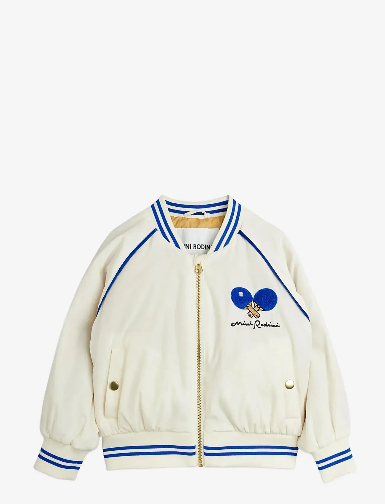 Mini Rodini - Table tennis team baseball jacket - bomberjacken - white - 1
