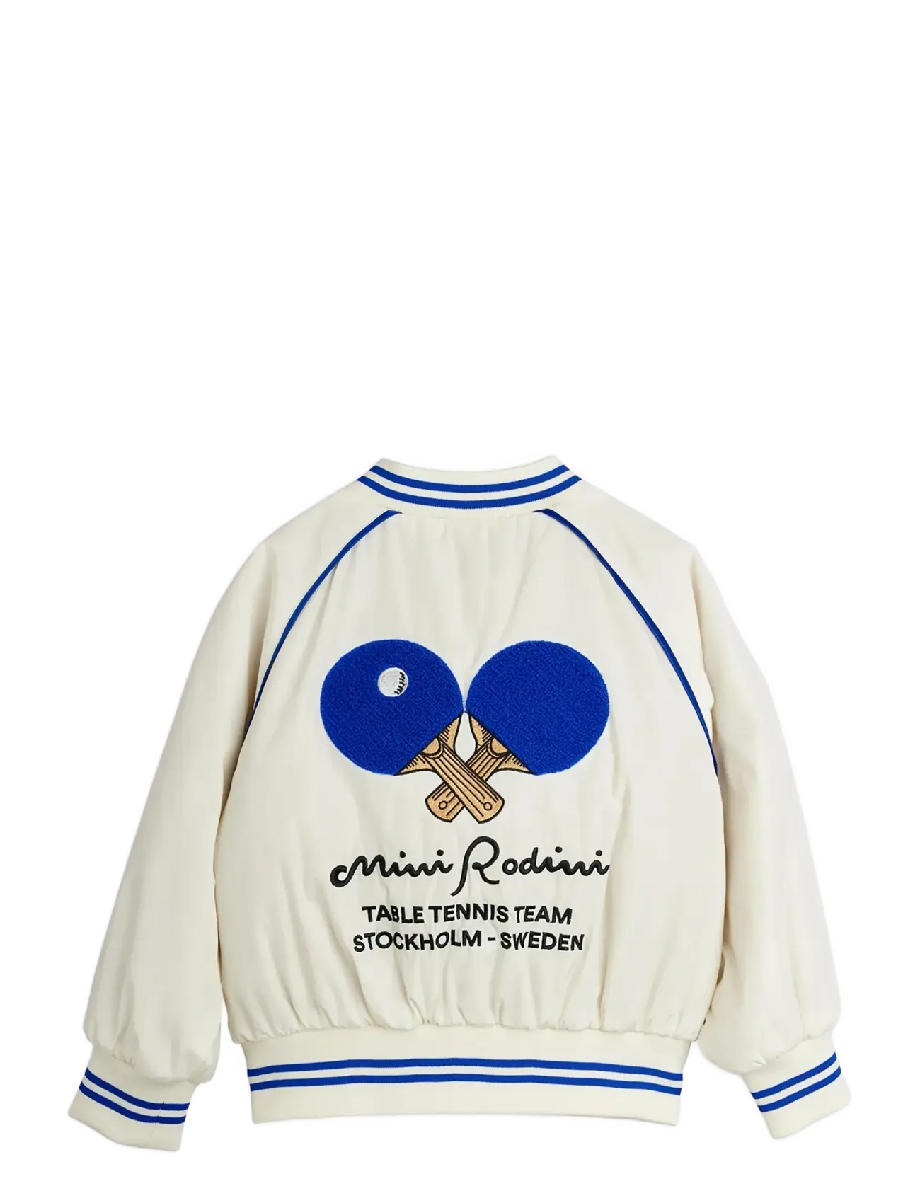 Mini Rodini - Table tennis team baseball jacket - bomberjakker - white - 2