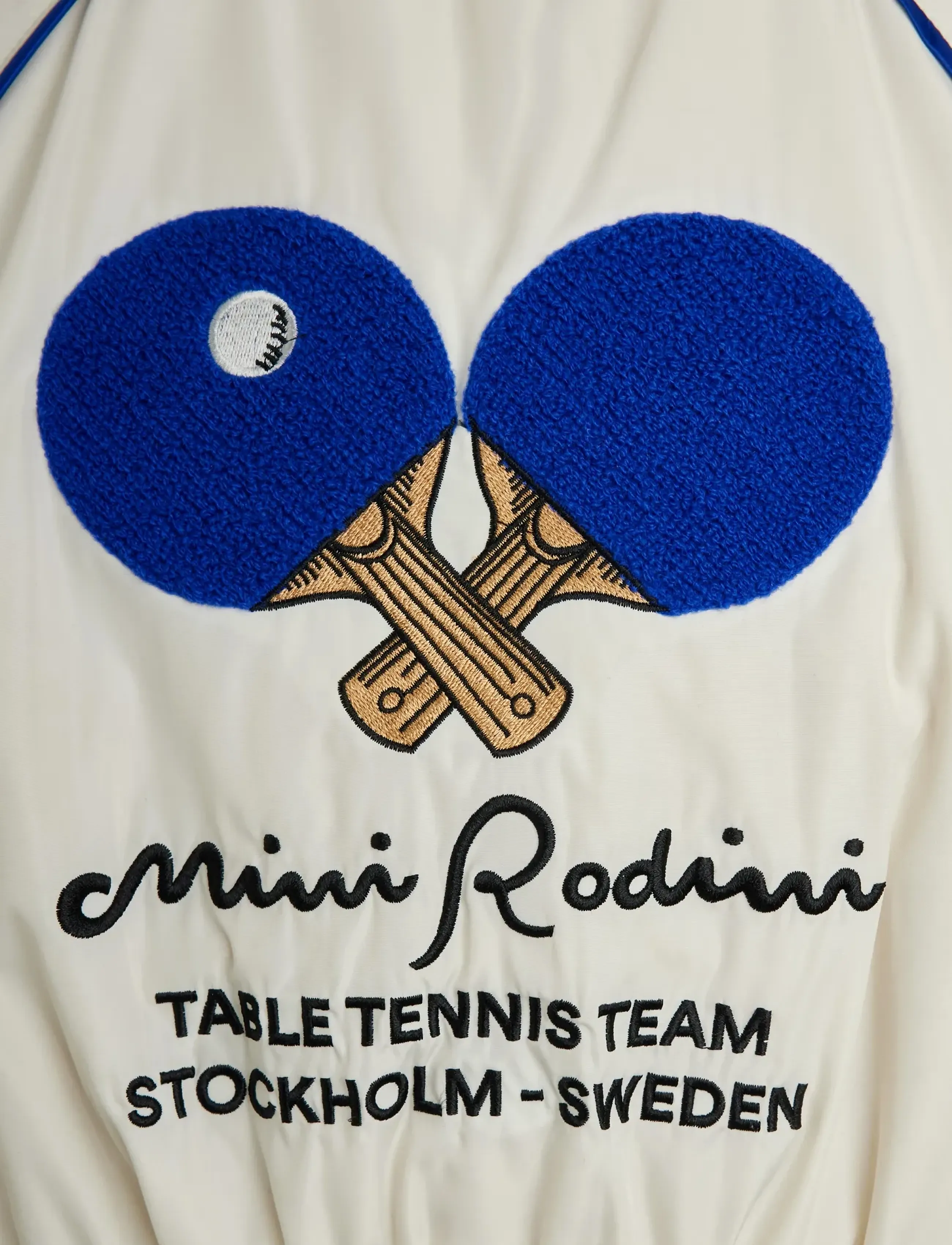 Mini Rodini - Table tennis team baseball jacket - bomberjakker - white - 3