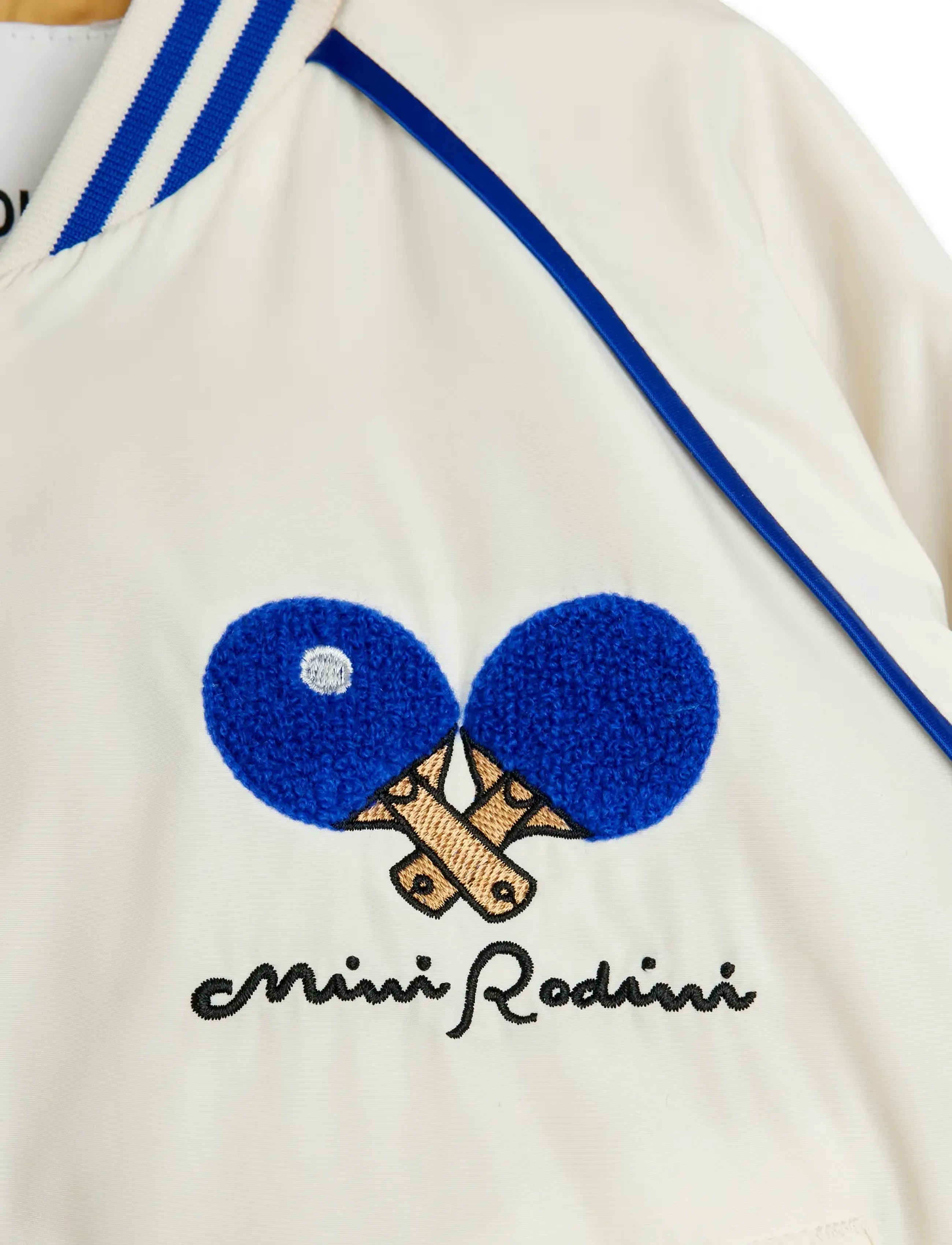 Mini Rodini - Table tennis team baseball jacket - bomberjakker - white - 4