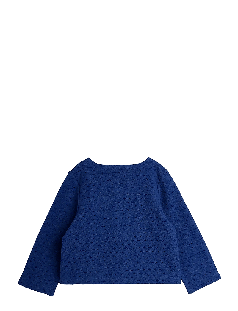 Mini Rodini - Lace patch cardigan - cardigans - blue - 1
