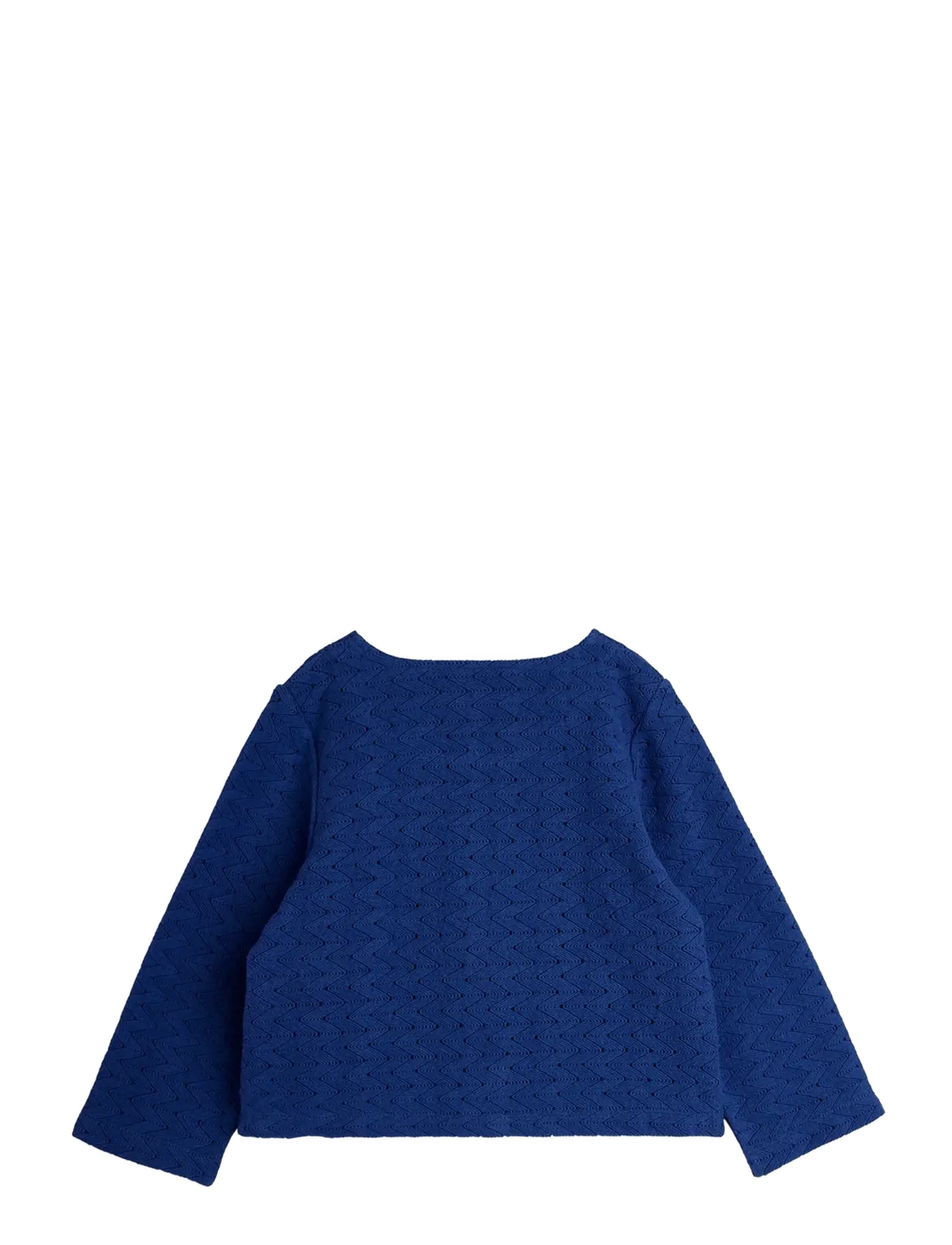 Mini Rodini - Lace patch cardigan - koftor - blue - 1