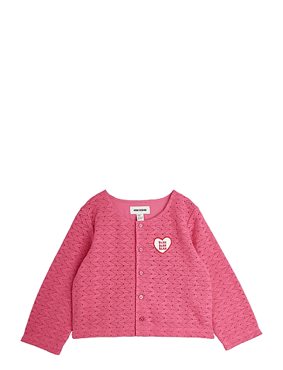 Mini Rodini Lace patch cardigan - Teens 9 bis 14 Jahren - PINK / pink/rose