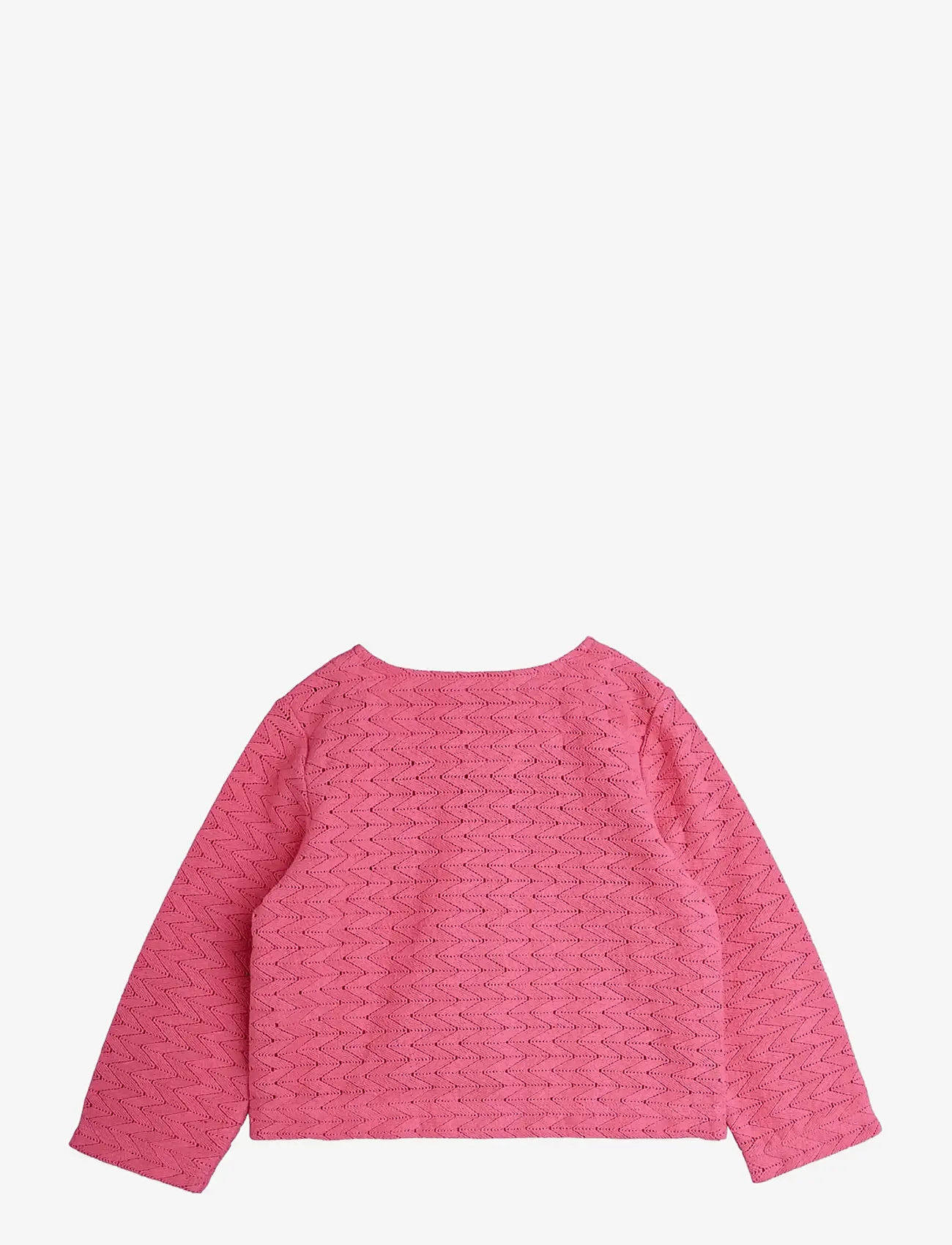 Mini Rodini - Lace patch cardigan - koftor - pink - 1