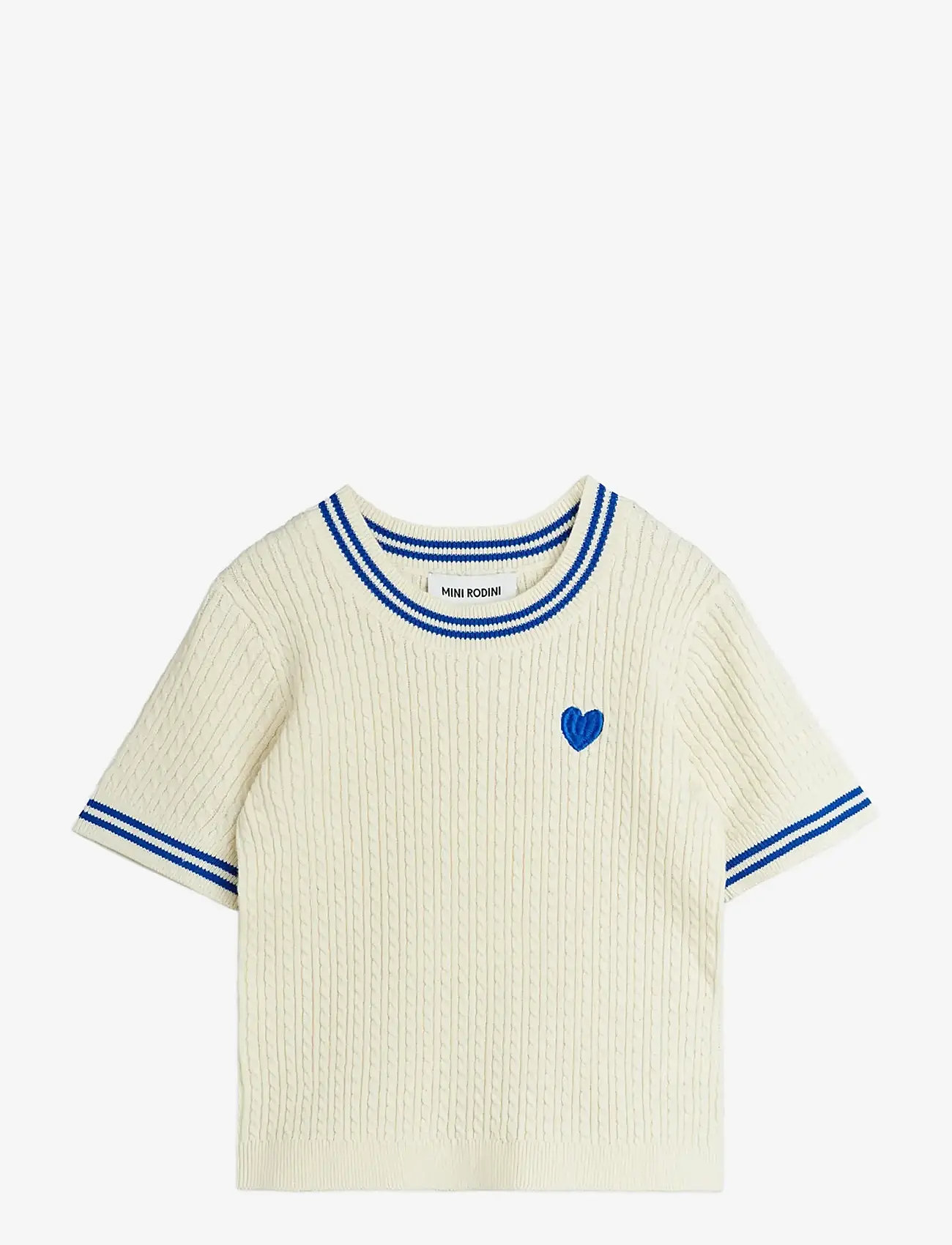 Mini Rodini - Cable knit top - stickade tröjor - off-white - 0