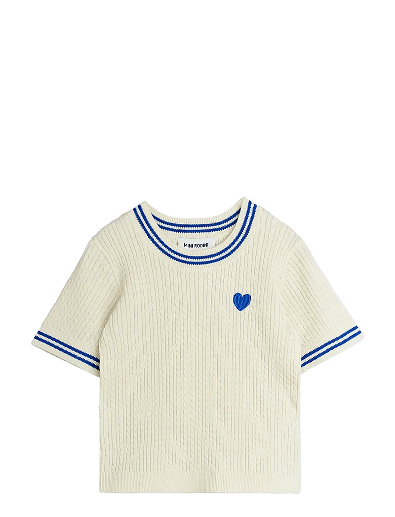 Mini Rodini - Cable knit top - pullover - off-white - 0