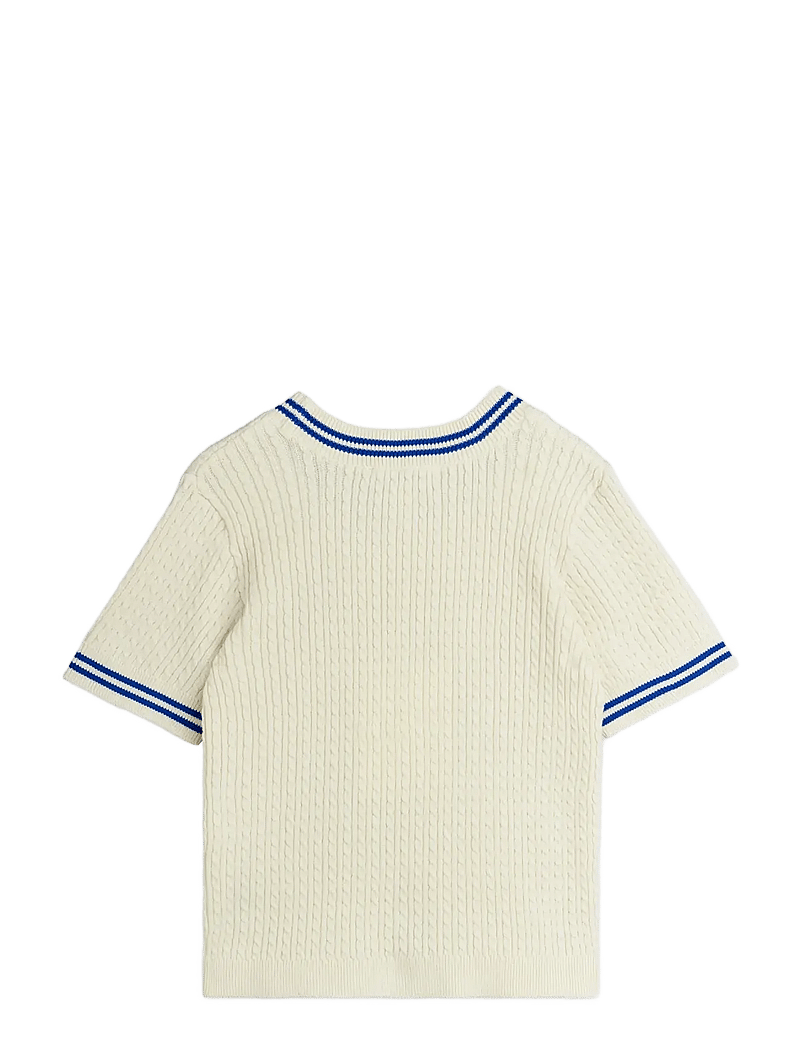 Mini Rodini - Cable knit top - pullover - off-white - 1