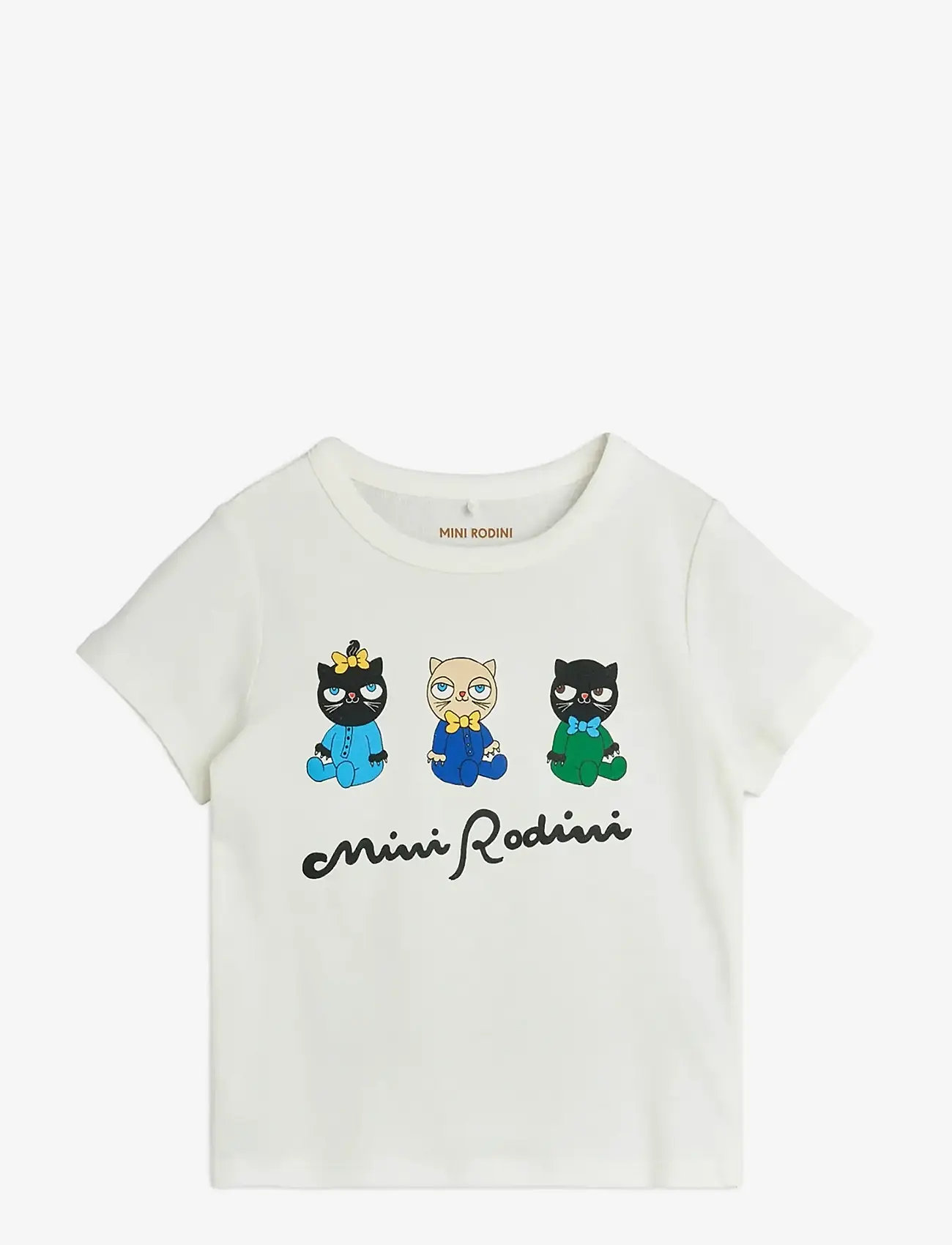 Mini Rodini - Minibabies sp ss tee - kortærmede t-shirts - white - 0