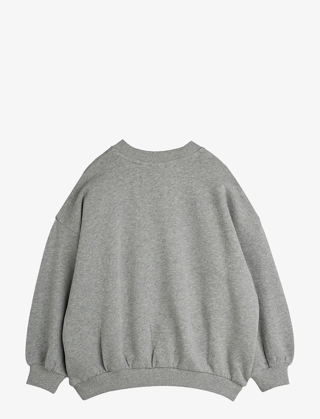 Mini Rodini - Minibabies patches sweatshirt - sweatshirts - grey melange - 1