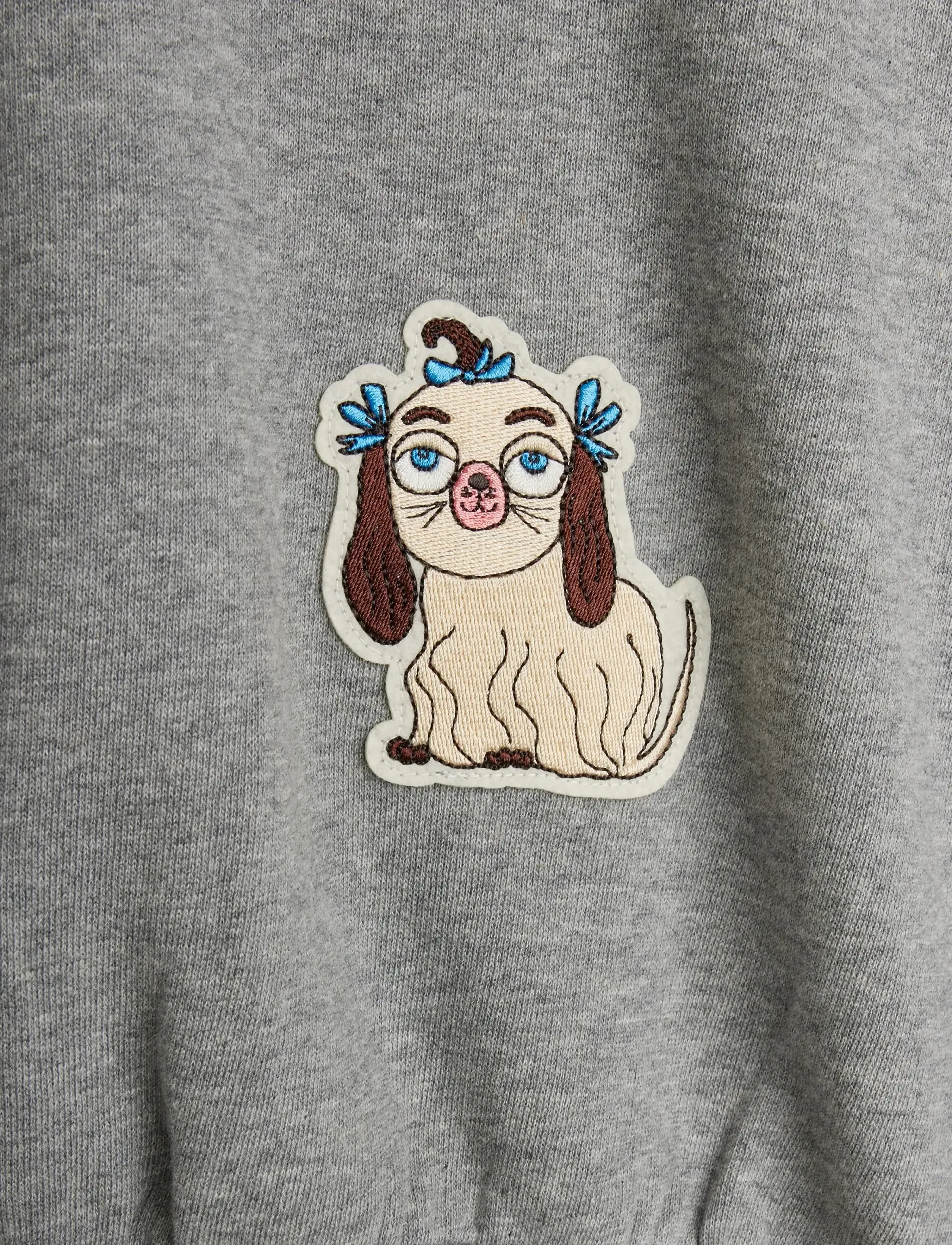 Mini Rodini - Minibabies patches sweatshirt - sweatshirts - grey melange - 2