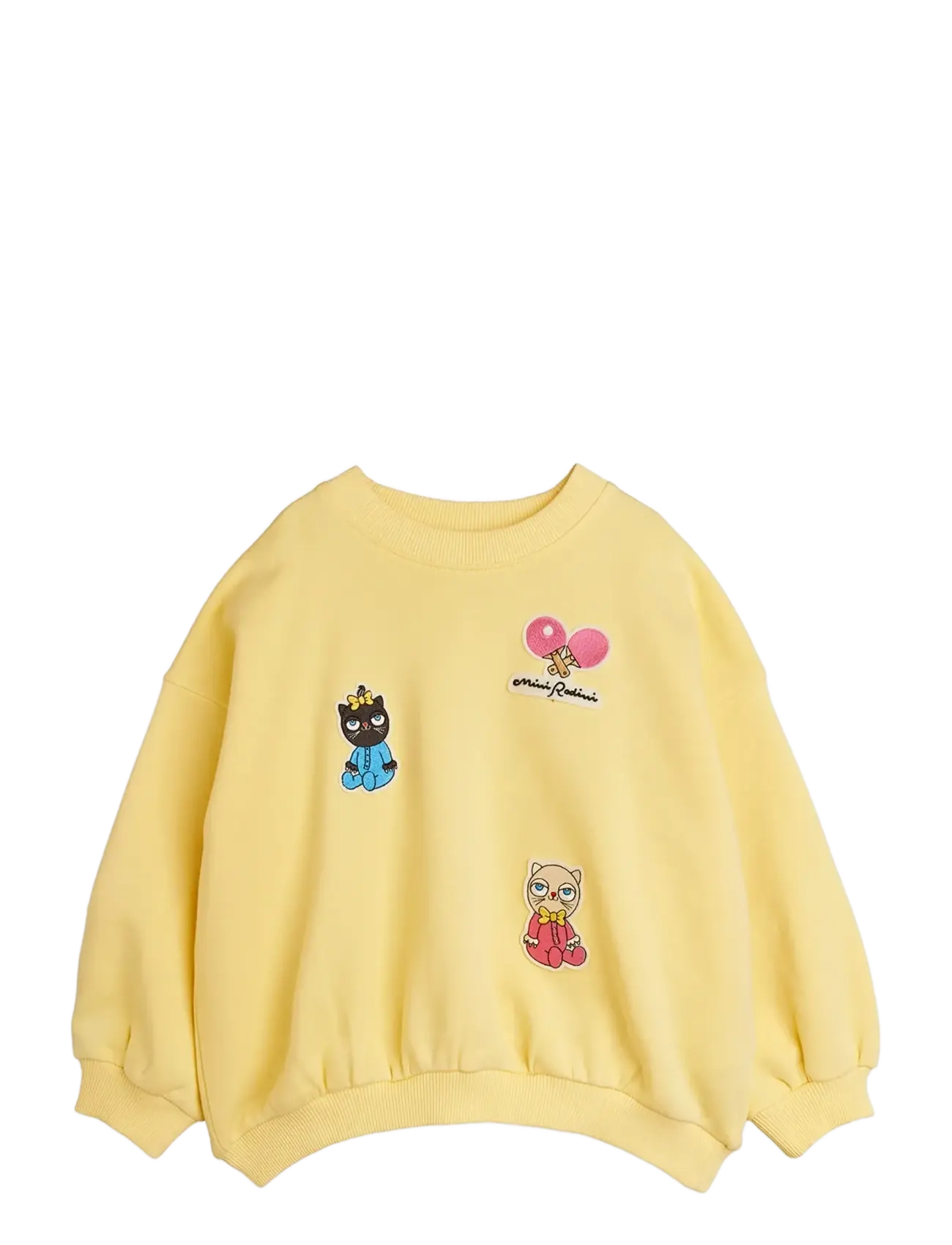 Mini Rodini Minibabies Patches Sweatshirt, 104/110, Sweatshirts & Hoodies, Gelb - Sweatshirts, Kinder