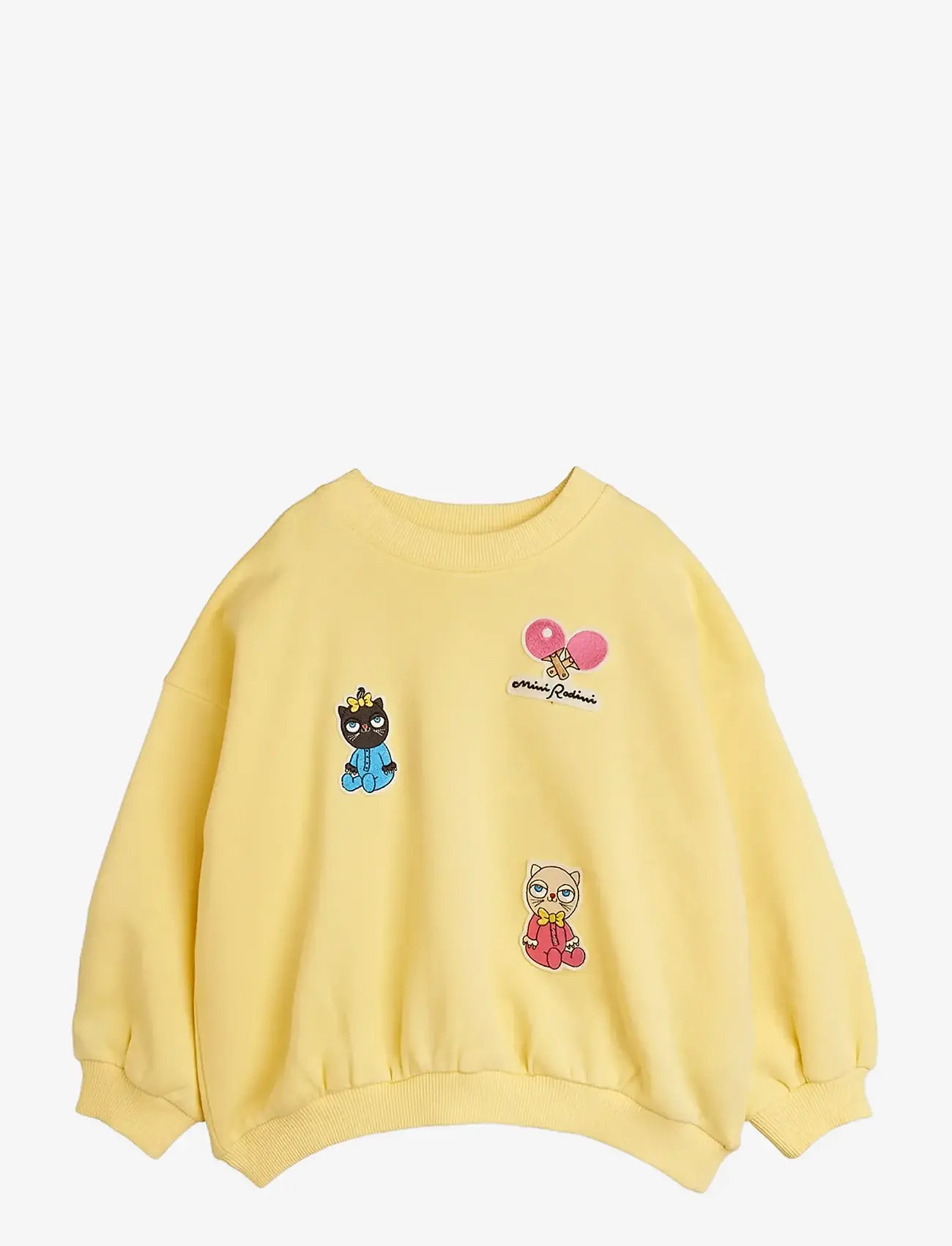 Mini Rodini - Minibabies patches sweatshirt - sweatshirts - yellow - 0