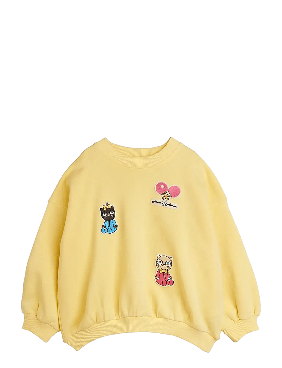 Mini Rodini - Minibabies patches sweatshirt - sweatshirts - yellow - 0