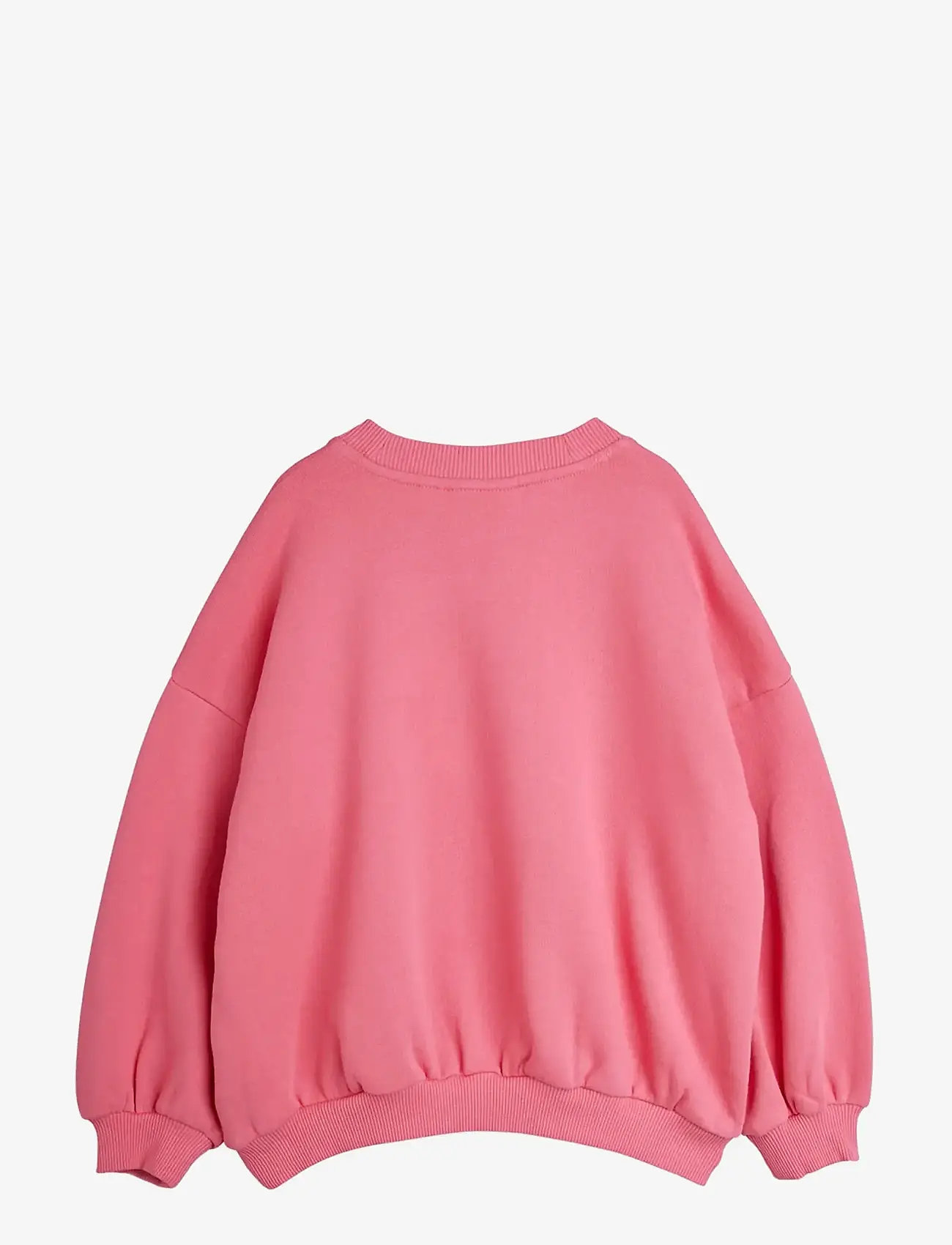 Mini Rodini - Cat chenille sweatshirt - sweatshirts - pink - 1