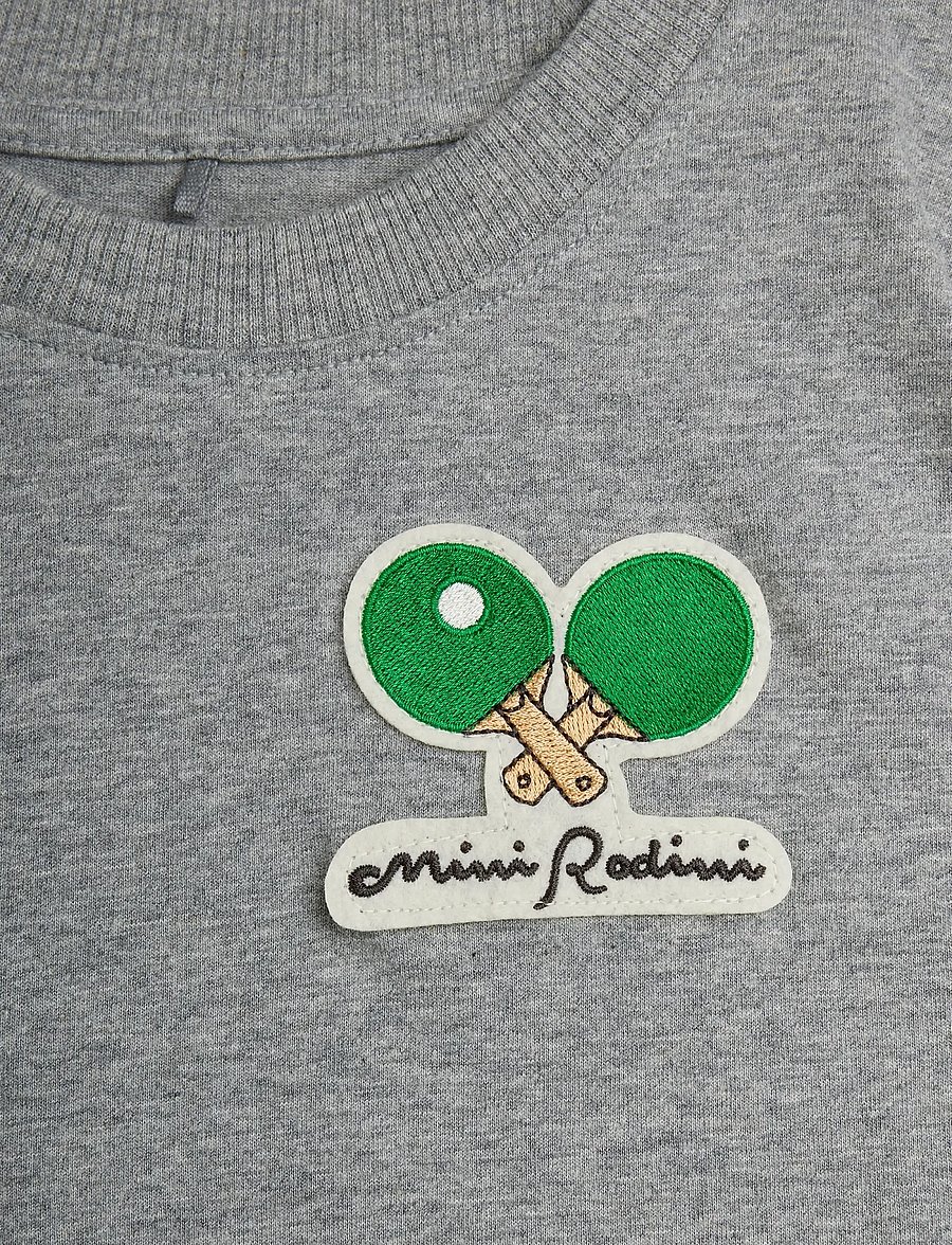 Mini Rodini - Minibabies patches ss tee - kurzärmelige - grey melange - 2