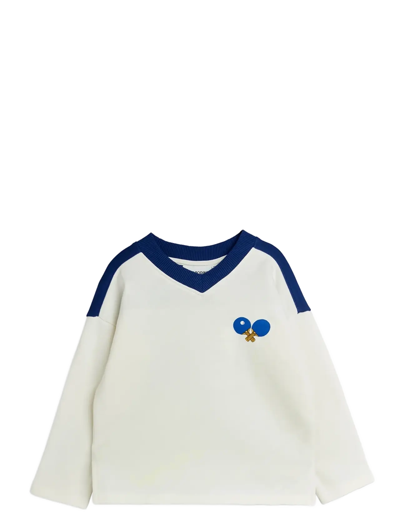 Mini Rodini Table Tennis Sp Sweatshirt, 116/122, Sweatshirts & Hoodies, Weiß - Sweatshirts, Kinder