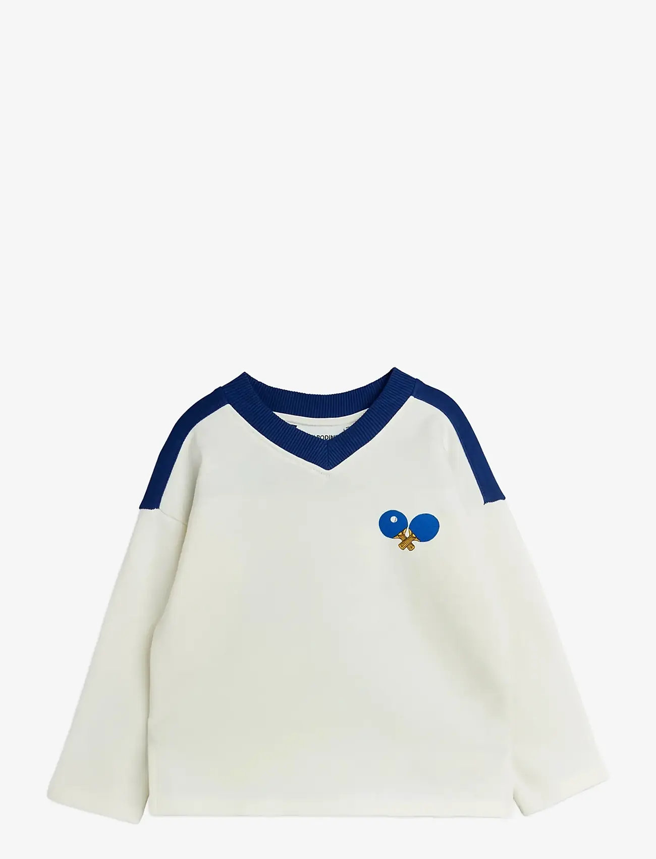 Mini Rodini - Table tennis sp sweatshirt - sweatshirts - white - 0