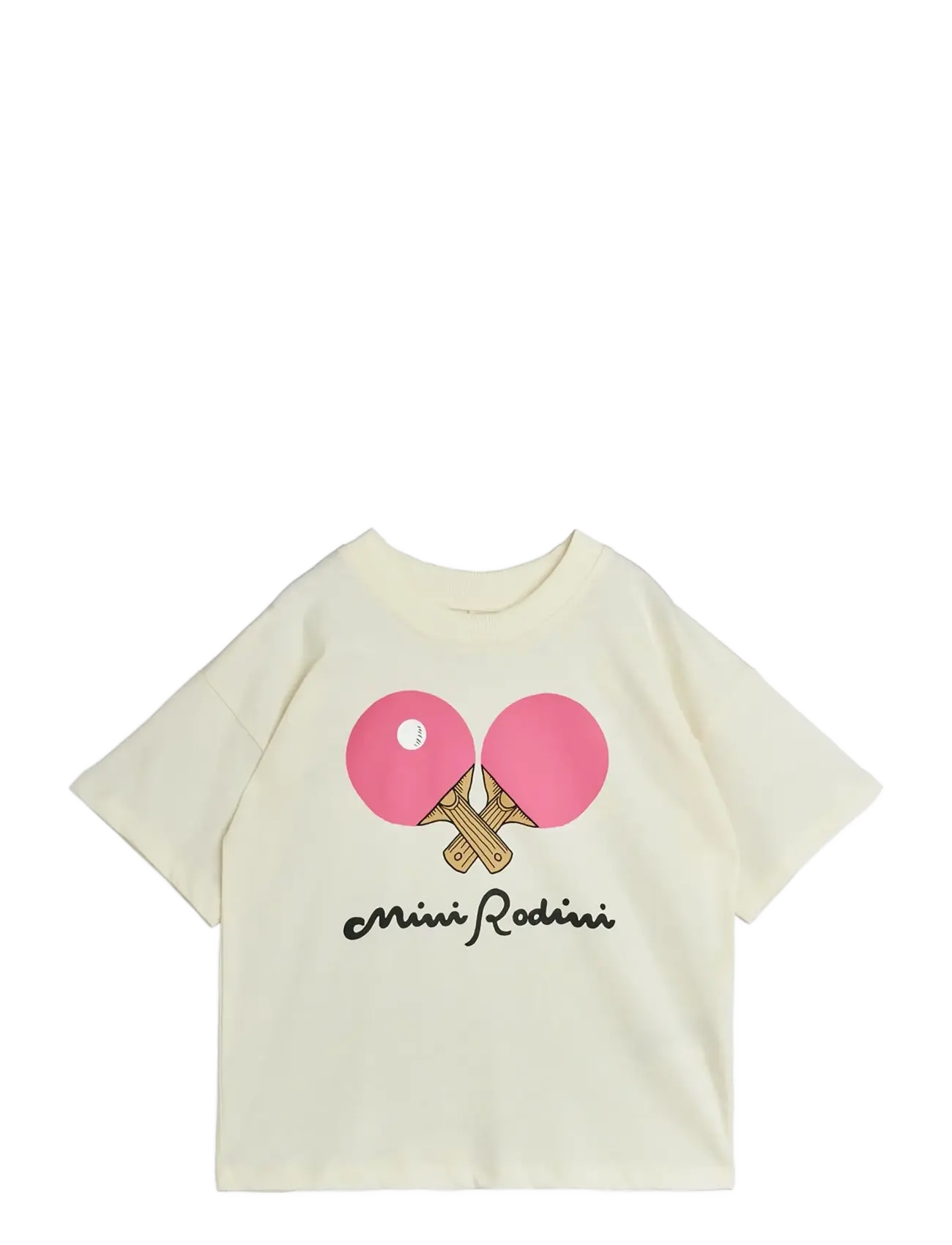 Mini Rodini Table Tennis Sp Ss Tee, 80/86, White, T-Shirts > Sportstoppe, Børn