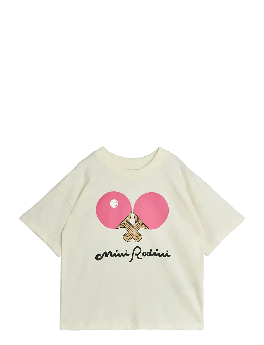 Mini Rodini - Table tennis sp ss tee - sporditopid - white - 0