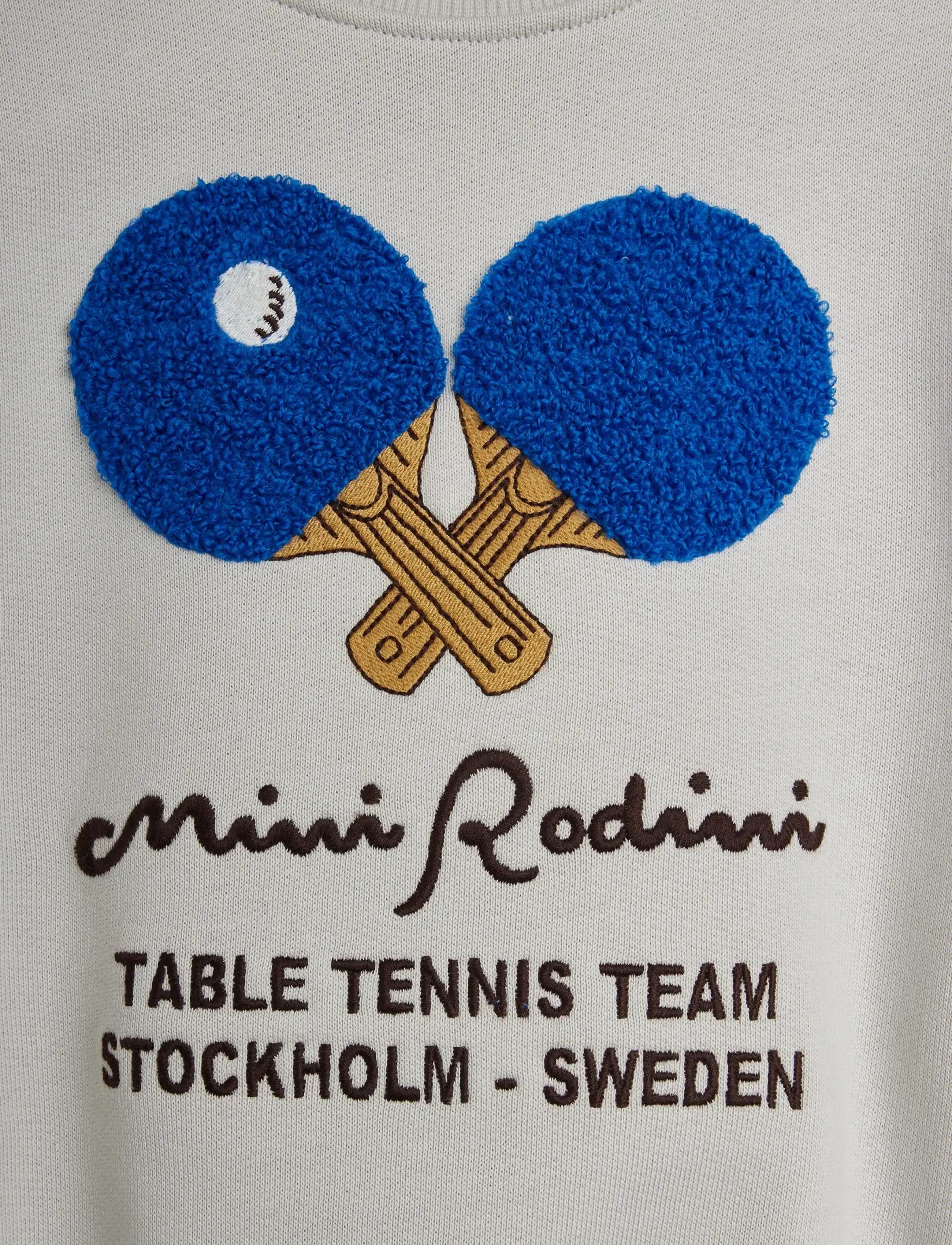 Mini Rodini - Table tennis chenille sweatshirt - dressipluusid - grey - 2