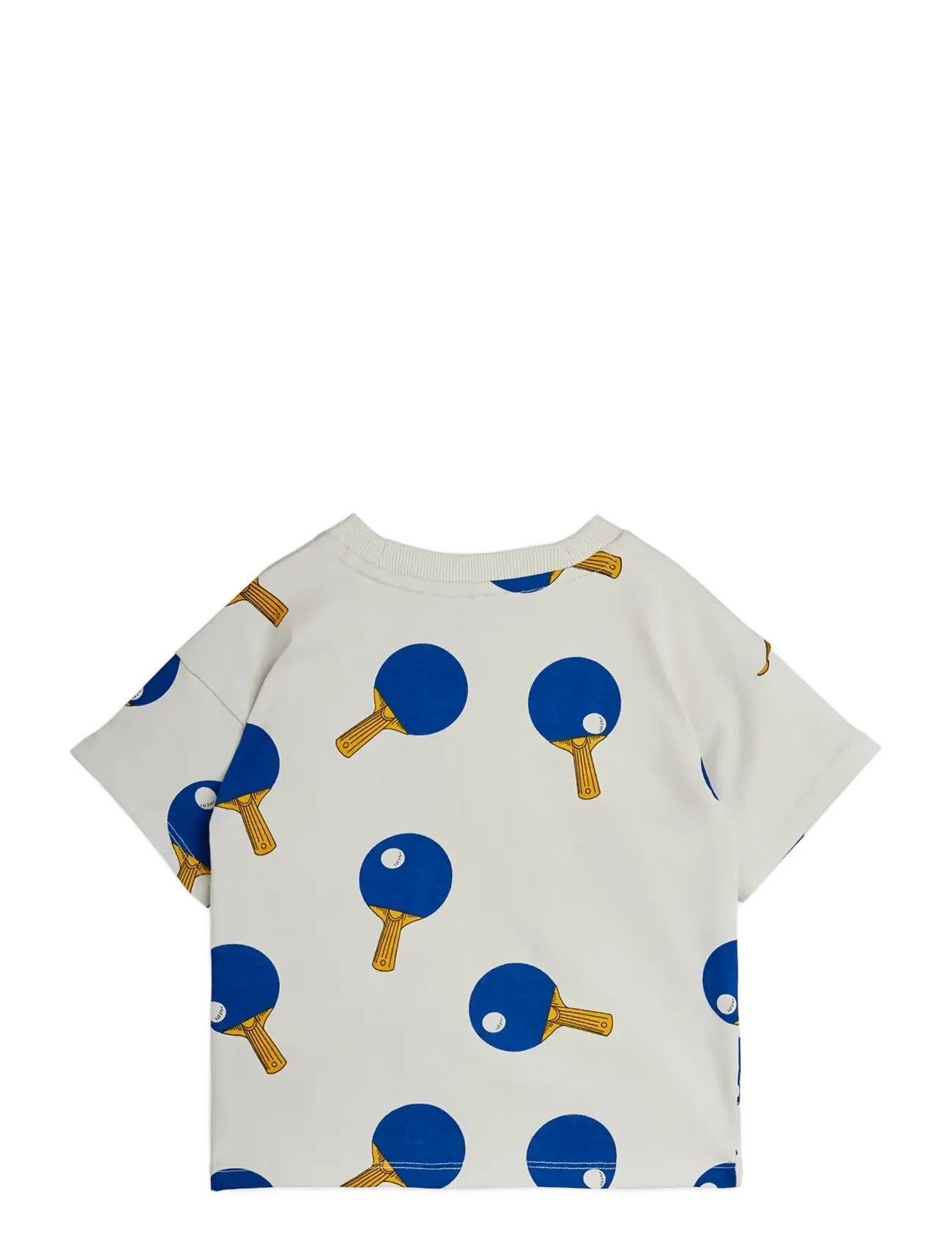 Mini Rodini - Table tennis aop ss tee - short-sleeved t-shirts - grey - 1