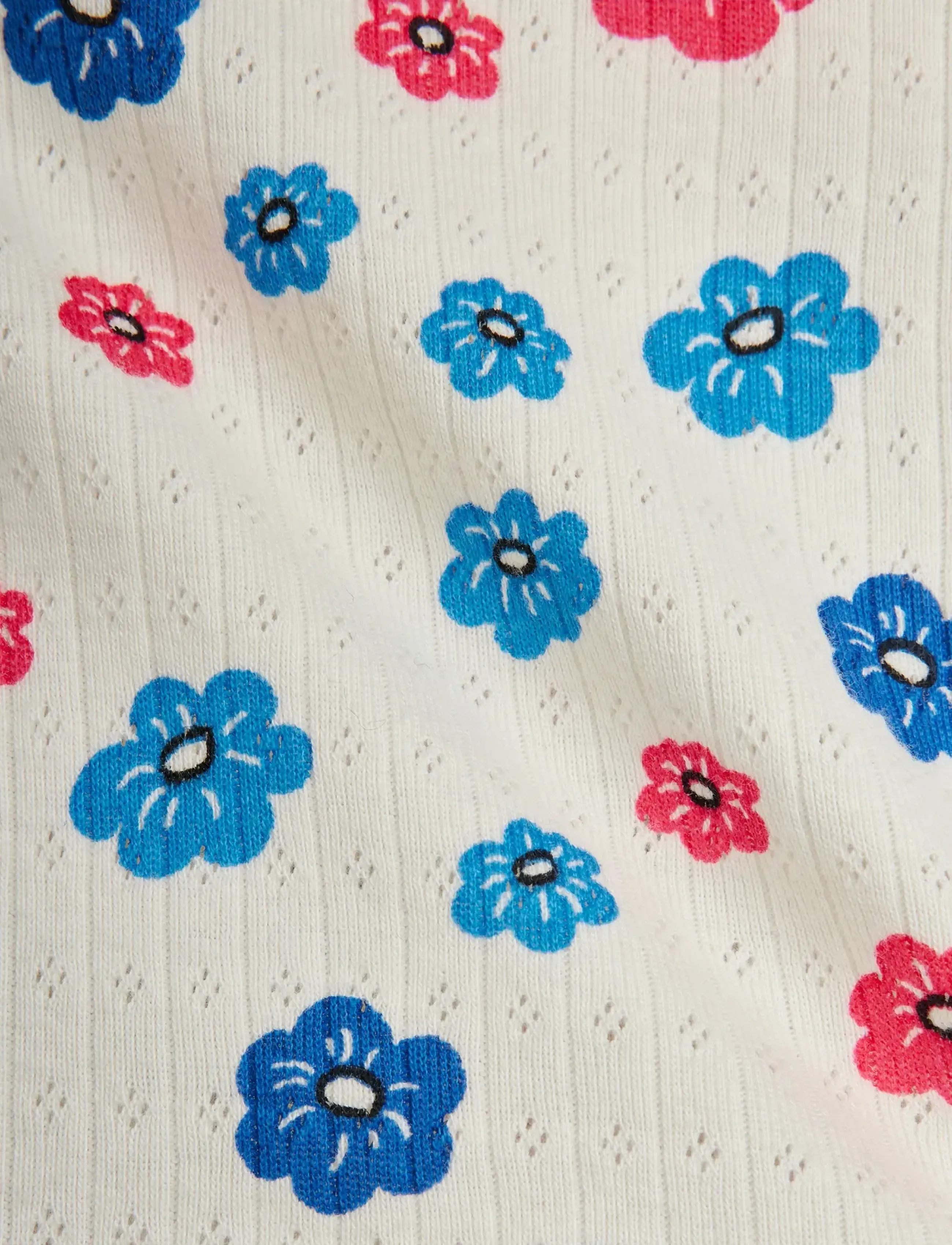 Mini Rodini - Flowers aop picot edge pointelle tank top - västar - multi - 2