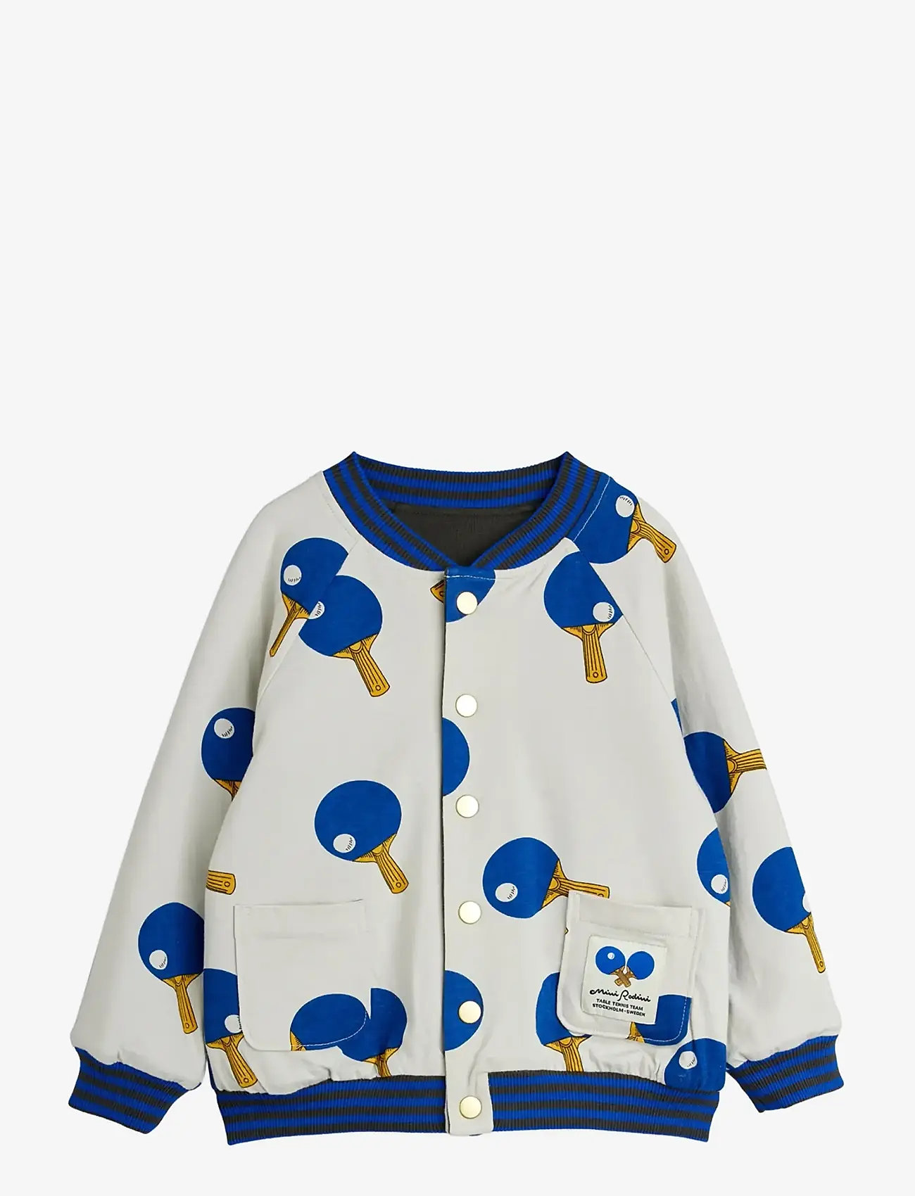 Mini Rodini - Table tennis reversible baseball cardigan - lendurijakid - multi - 2