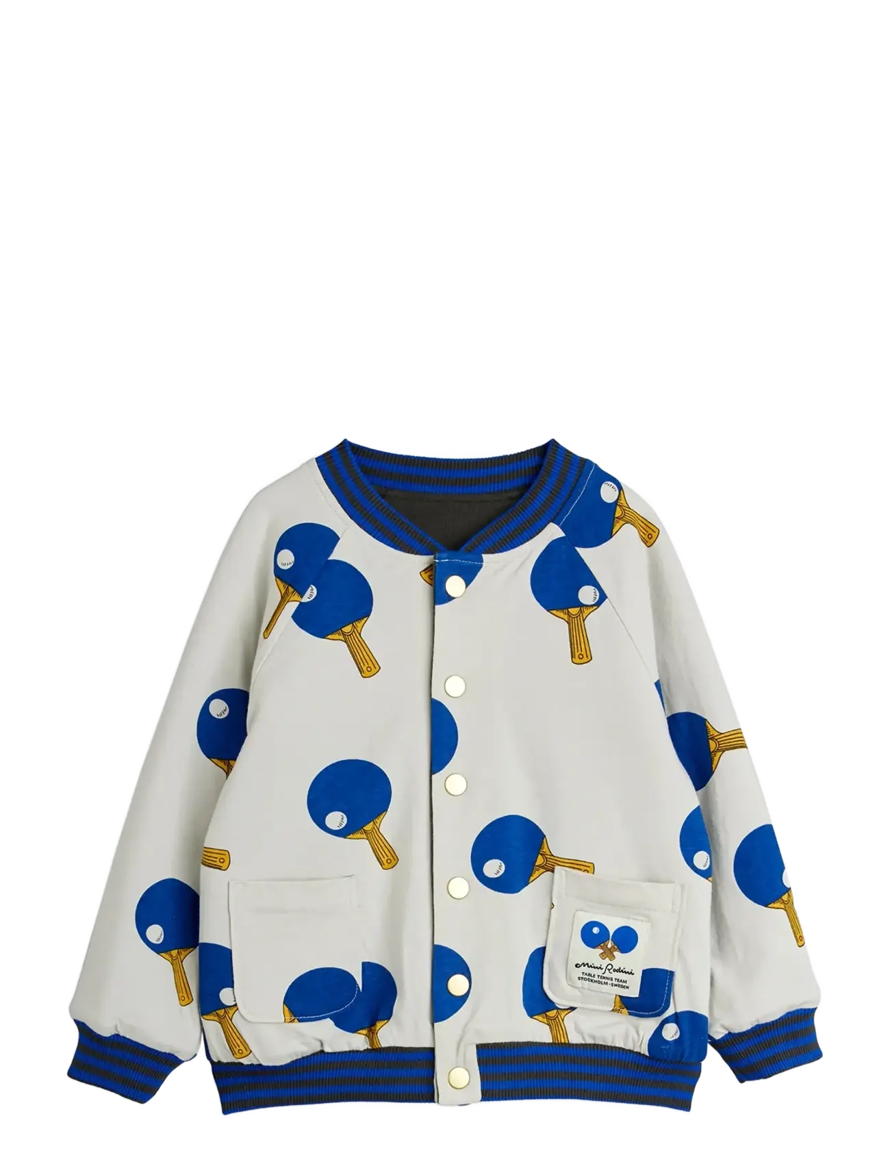 Mini Rodini - Table tennis reversible baseball cardigan - bomber jackets - multi - 2