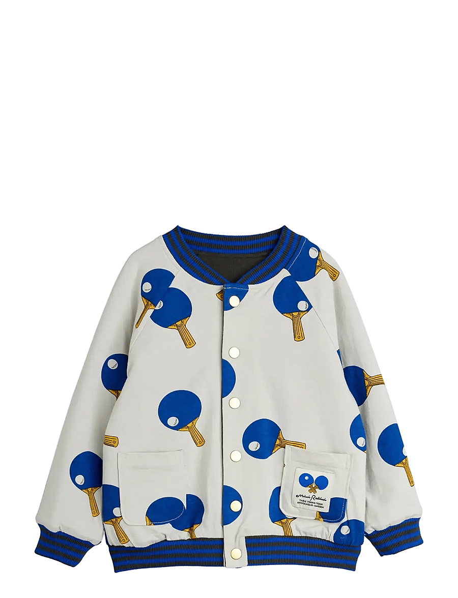 Mini Rodini - Table tennis reversible baseball cardigan - bomberjoped - multi - 2