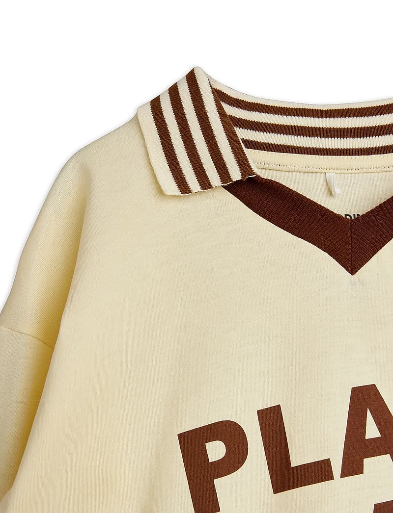 Mini Rodini - PLAY sp collar ls tee - sportoberteile - off-white - 2