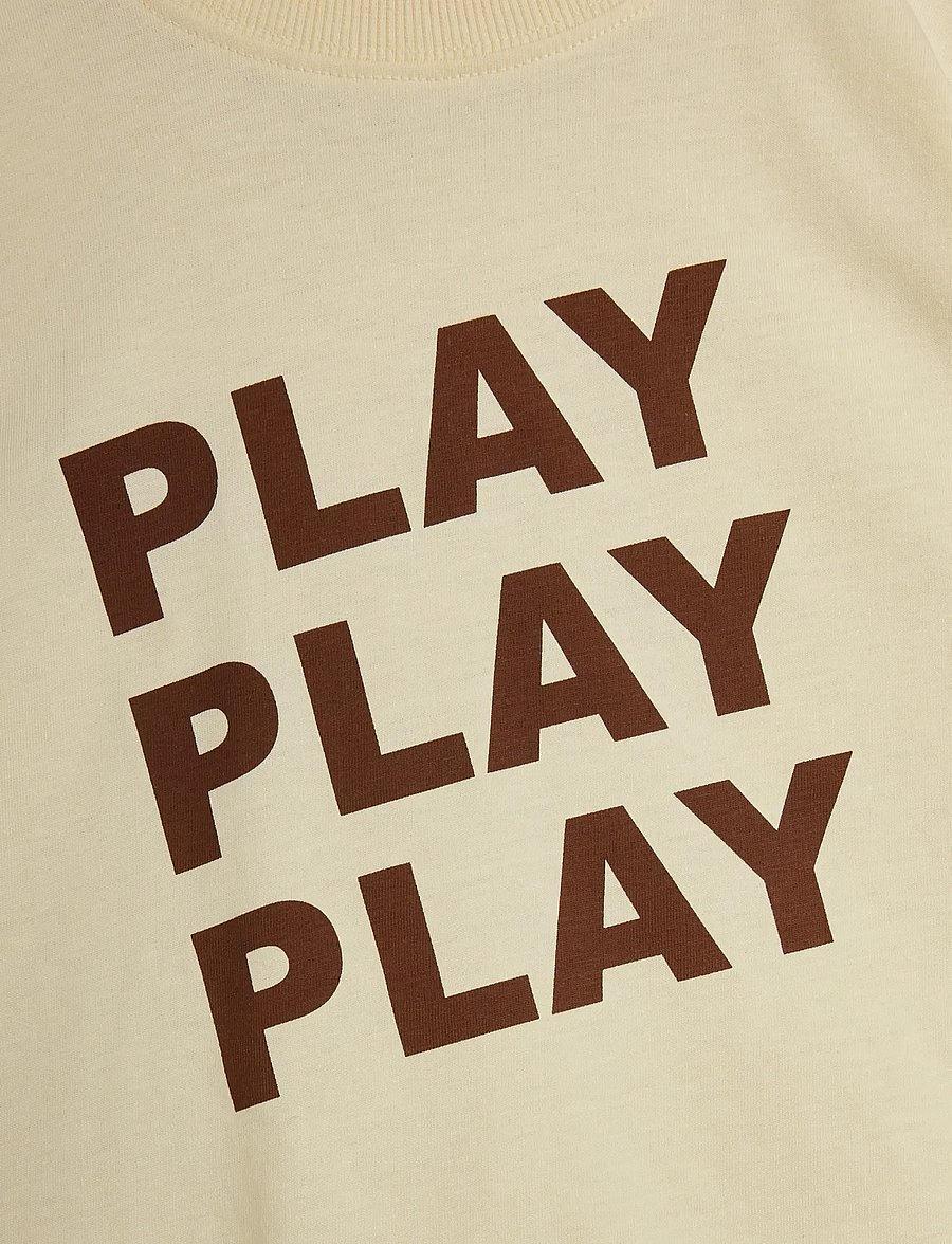 Mini Rodini - PLAY sp ss tee - kortærmede t-shirts - off-white - 2