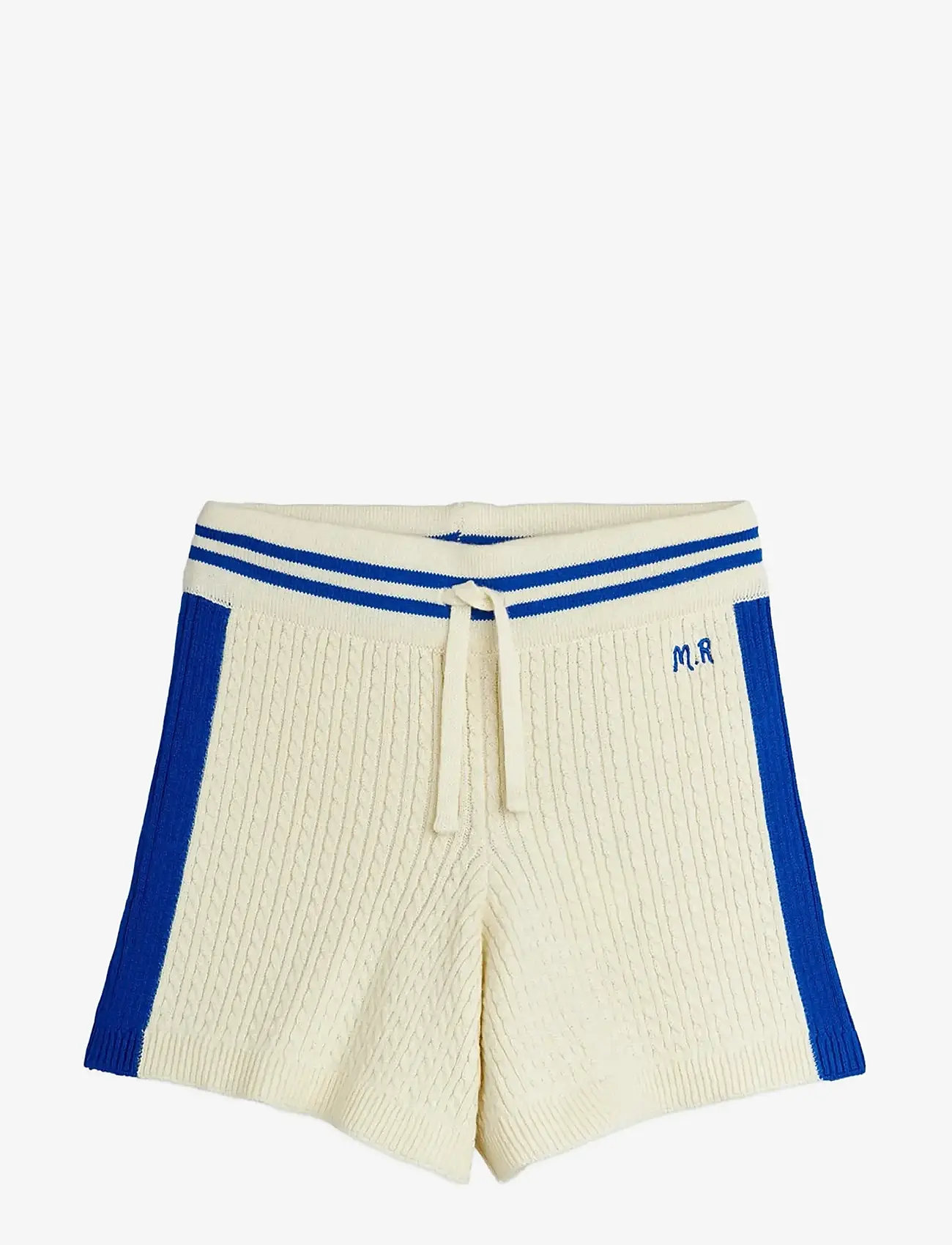 Mini Rodini - Cable knit shorts - casual shorts - off-white - 0