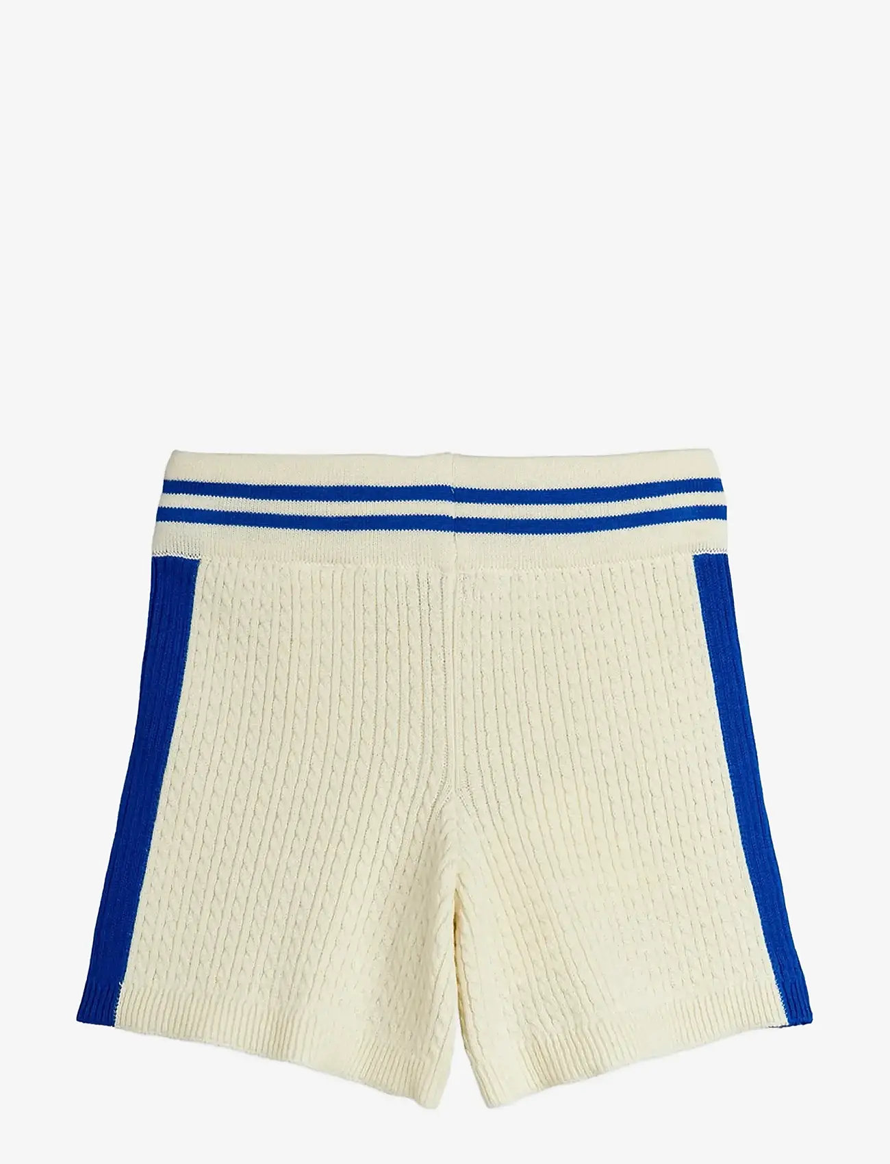 Mini Rodini - Cable knit shorts - casual shorts - off-white - 1