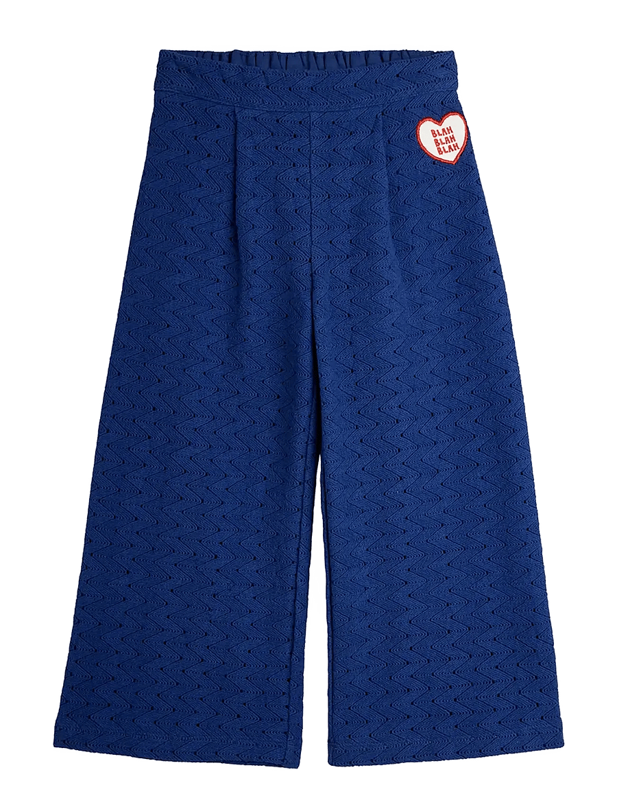 Mini Rodini - Lace patch trousers - beebipüksid - blue - 0