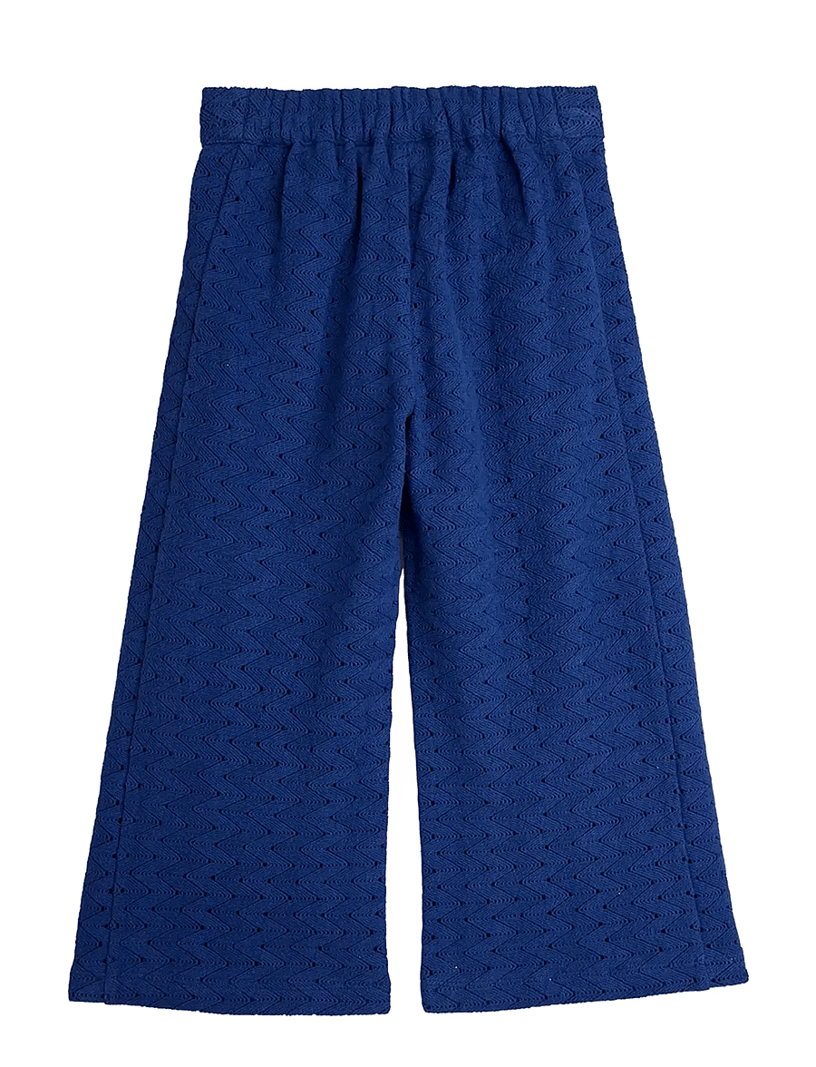 Mini Rodini - Lace patch trousers - beebipüksid - blue - 1