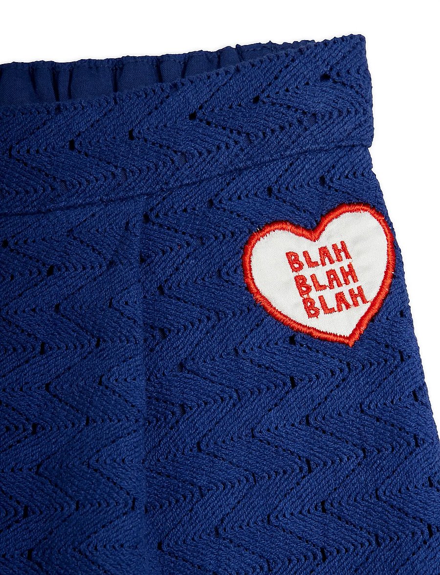 Mini Rodini - Lace patch trousers - beebipüksid - blue - 2