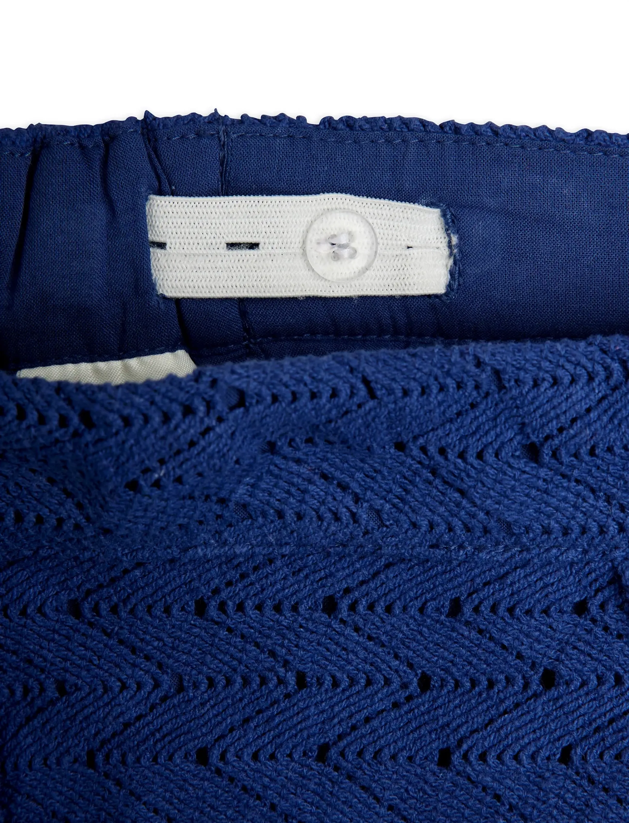 Mini Rodini - Lace patch trousers - beebipüksid - blue - 3