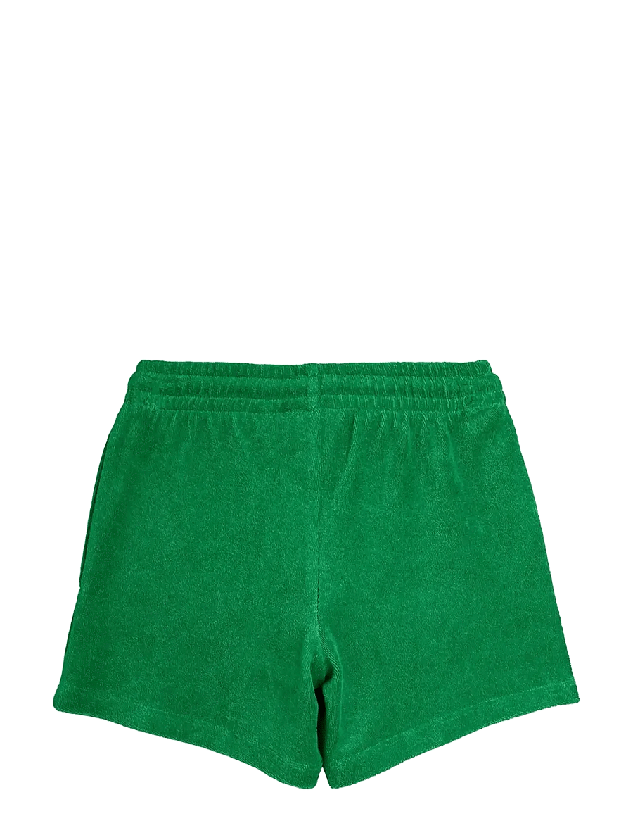 Mini Rodini - Table tennis patch terry shorts - sweatshorts - green - 1
