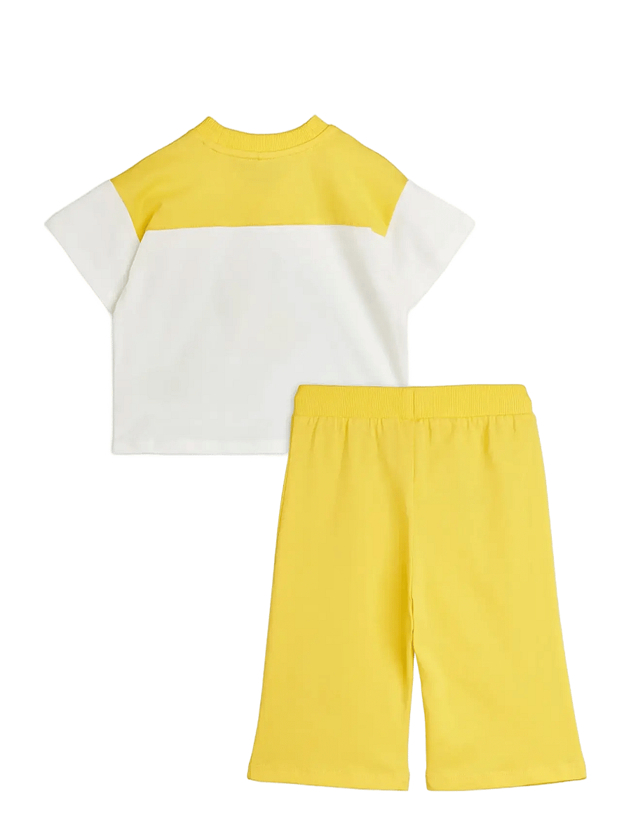 Mini Rodini - Dog sp baby set - komplektid lühikeste varrukatega t-särgiga - yellow - 1