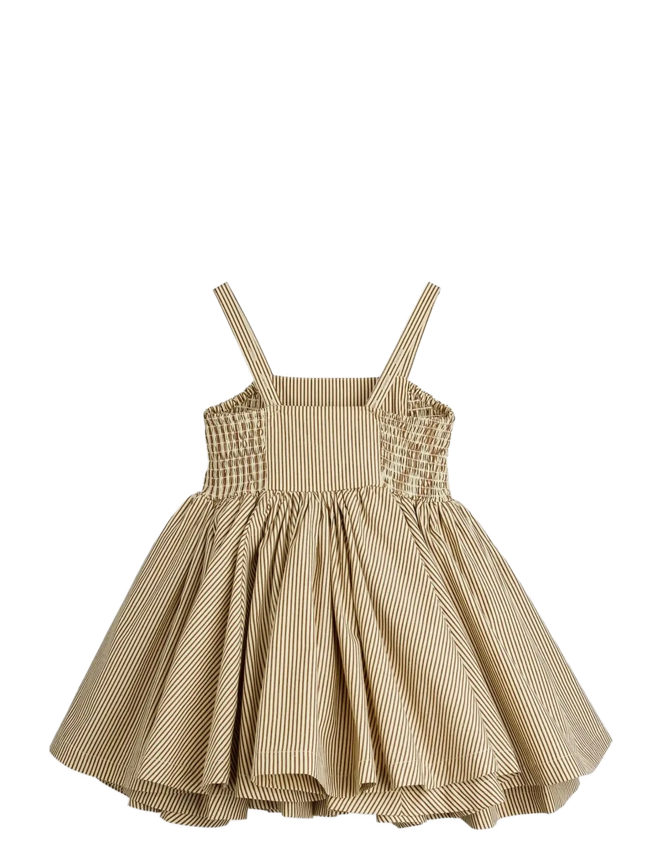 Mini Rodini - Poplin yd smock dress - Ärmellose babykleider - brown - 1