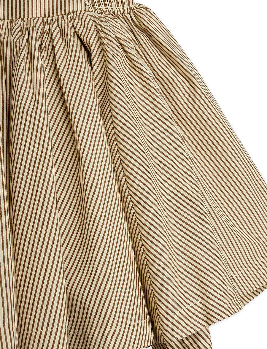 Mini Rodini - Poplin yd smock dress - Ärmellose babykleider - brown - 3