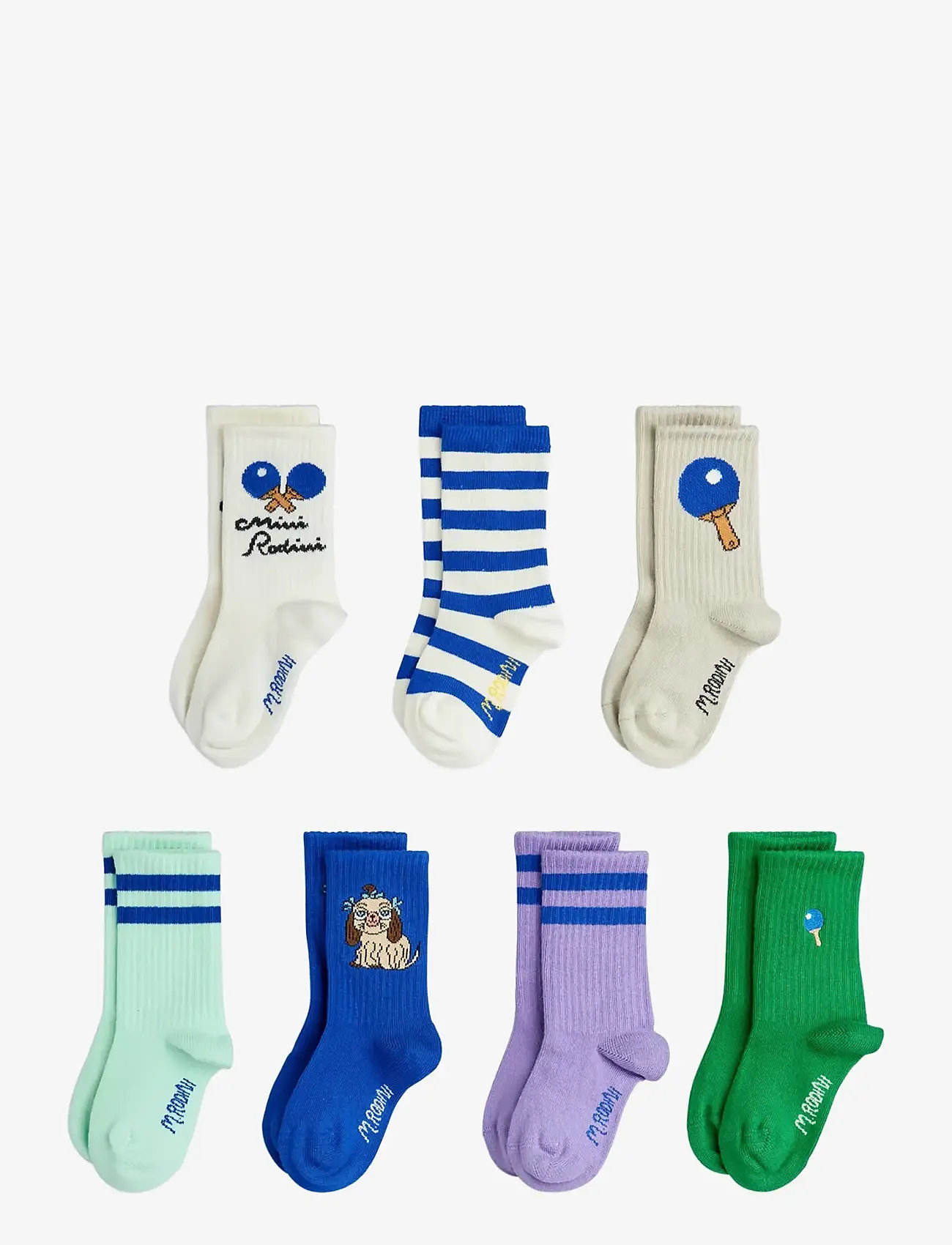 Mini Rodini - Table tennis 7-pack socks - strümpfe - multi - 0