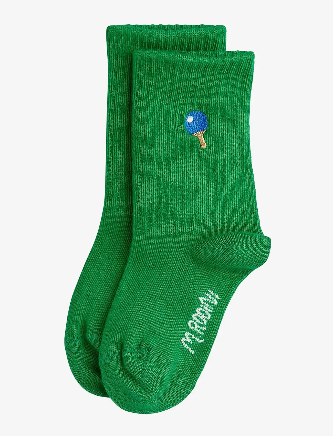 Mini Rodini - Racket emb 1-pack socks - strømper - green - 0
