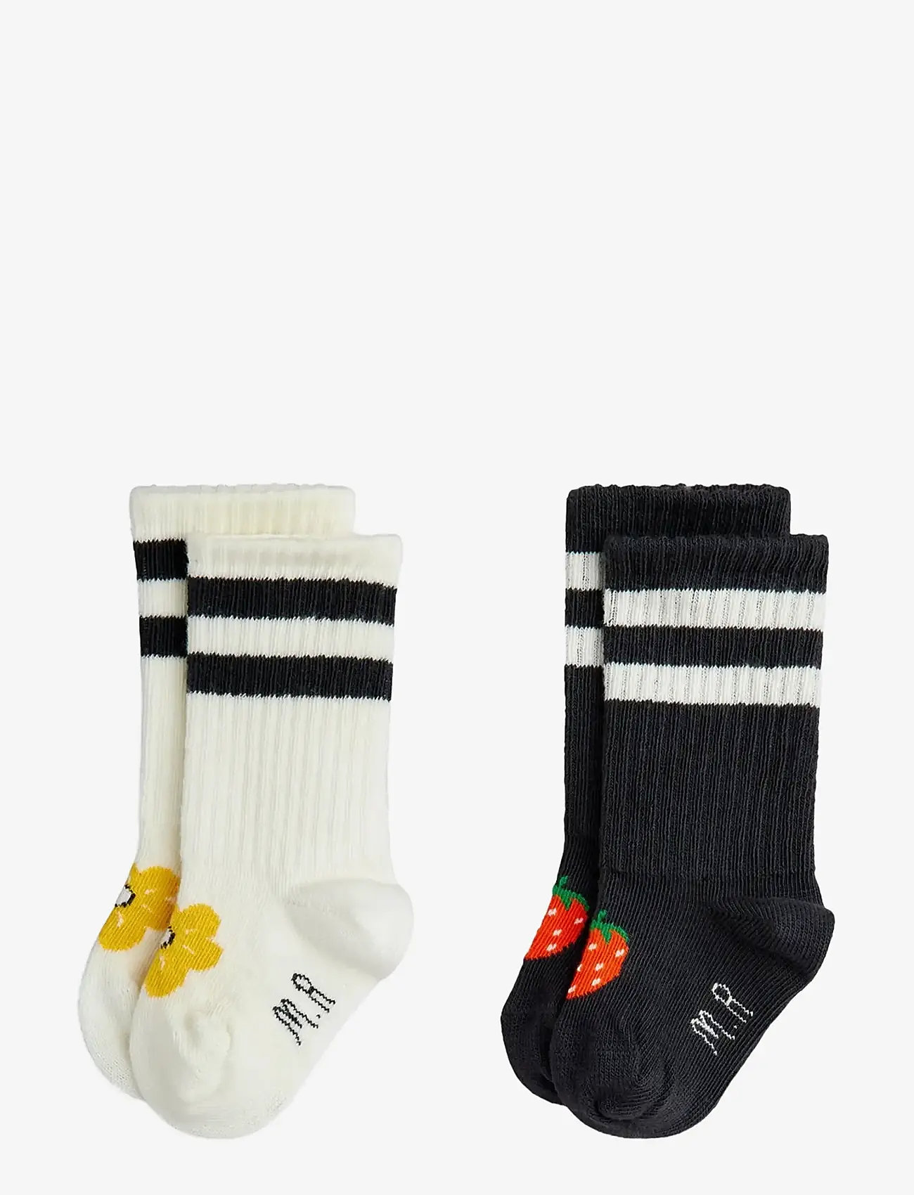 Mini Rodini - Strawberry 2-pack baby socks - baby socks - multi - 0