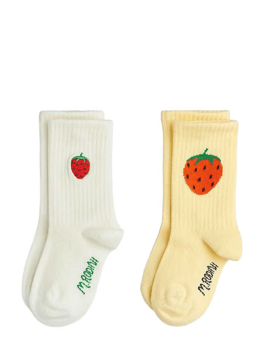 Mini Rodini - Strawberry emb 2-pack socks - sokken - multi - 0