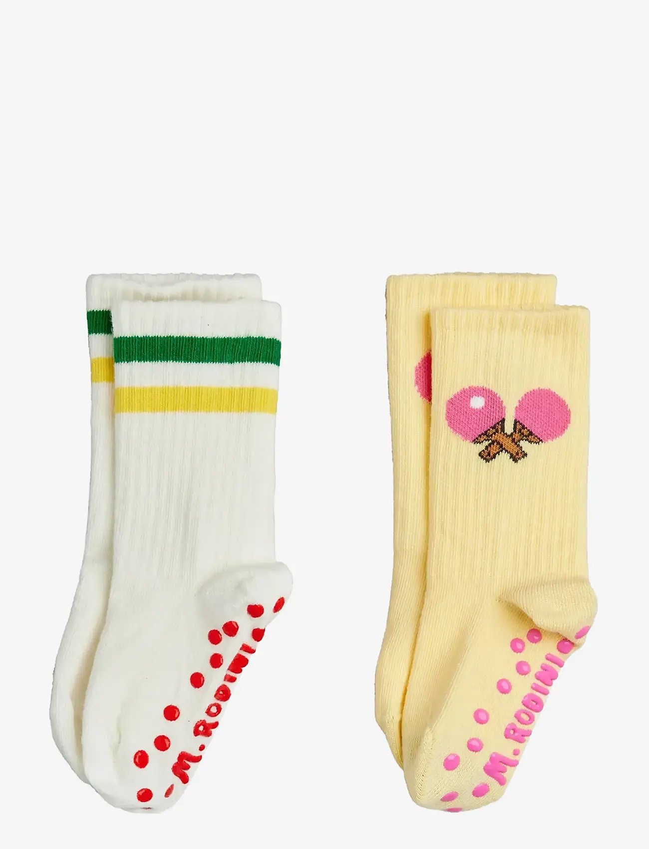 Mini Rodini - Table tennis 2-pack anti-slip socks - skridsikre sokker - multi - 0