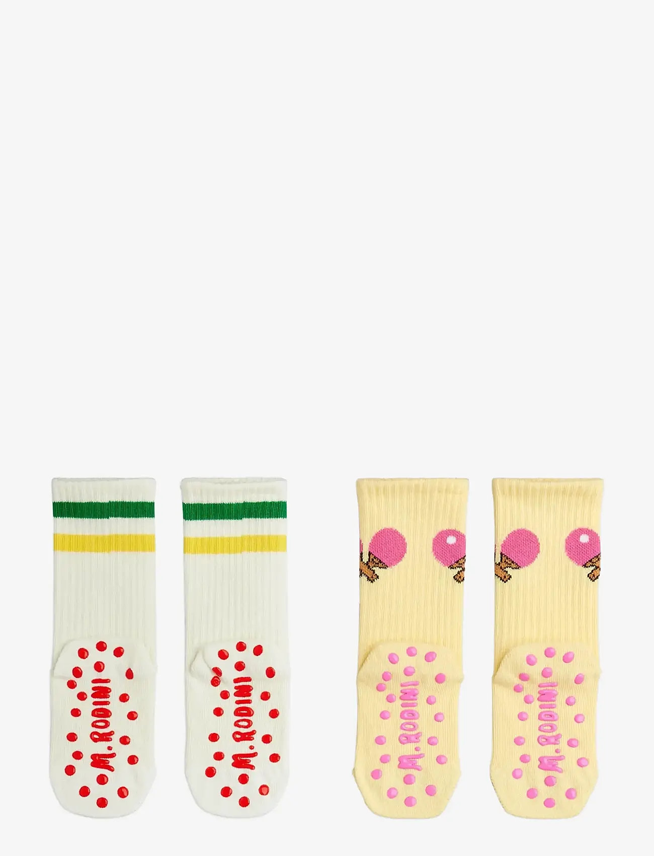 Mini Rodini - Table tennis 2-pack anti-slip socks - skridsikre sokker - multi - 1